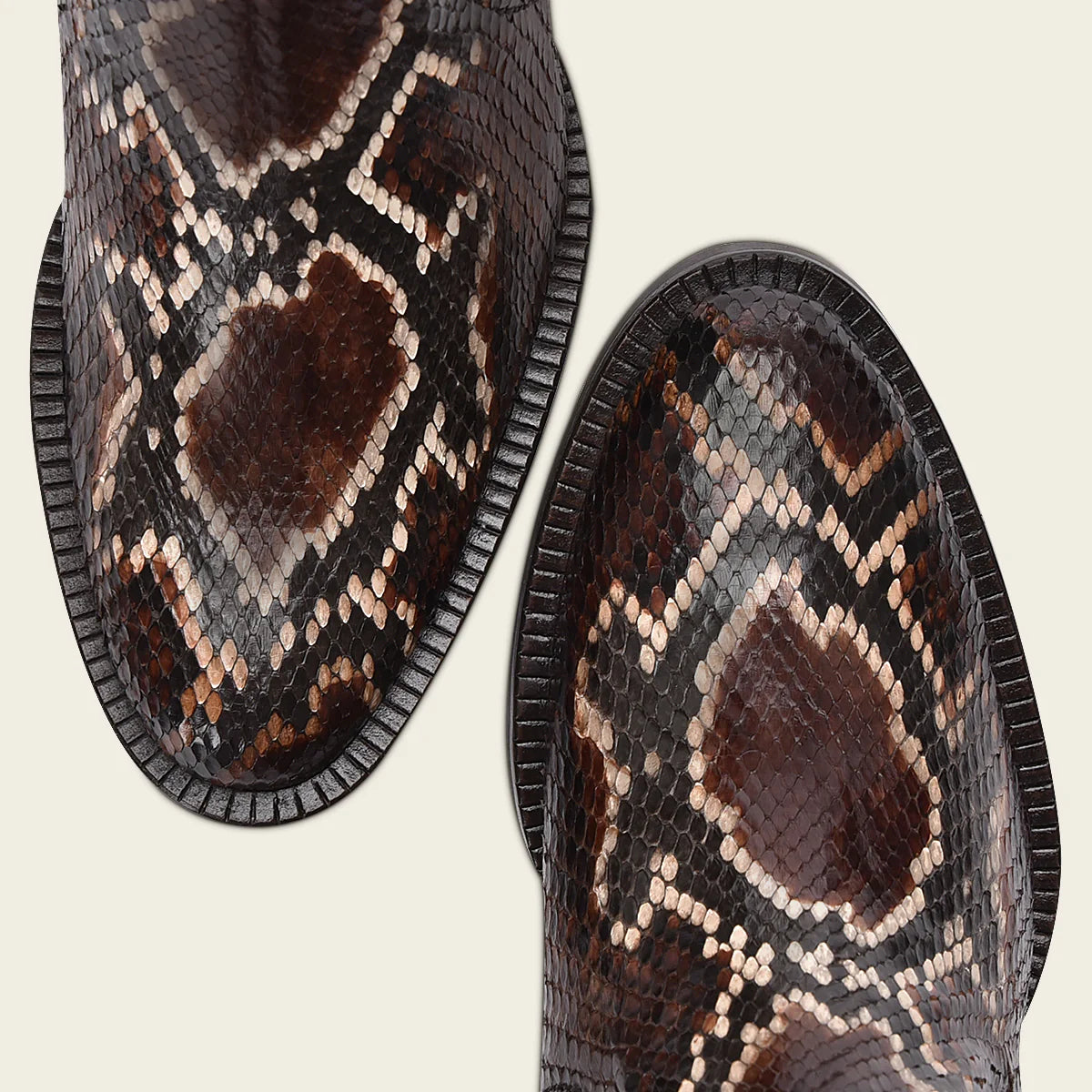 Women's Cuadra Brown Casual Fashion Python Skin Ankle Boots - 6G0PBRS - Perfect for Everyday Wear, Office & Night Out