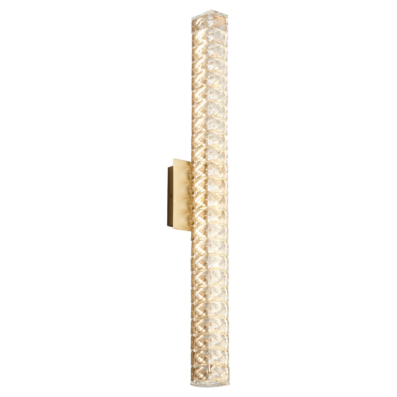 Oxygen Elan 3 574 40 Modern Vanity LED Wall Light Fixture in Aged Brass - Perfect for Bathroom, Bedroom & Dressing Room Lighting