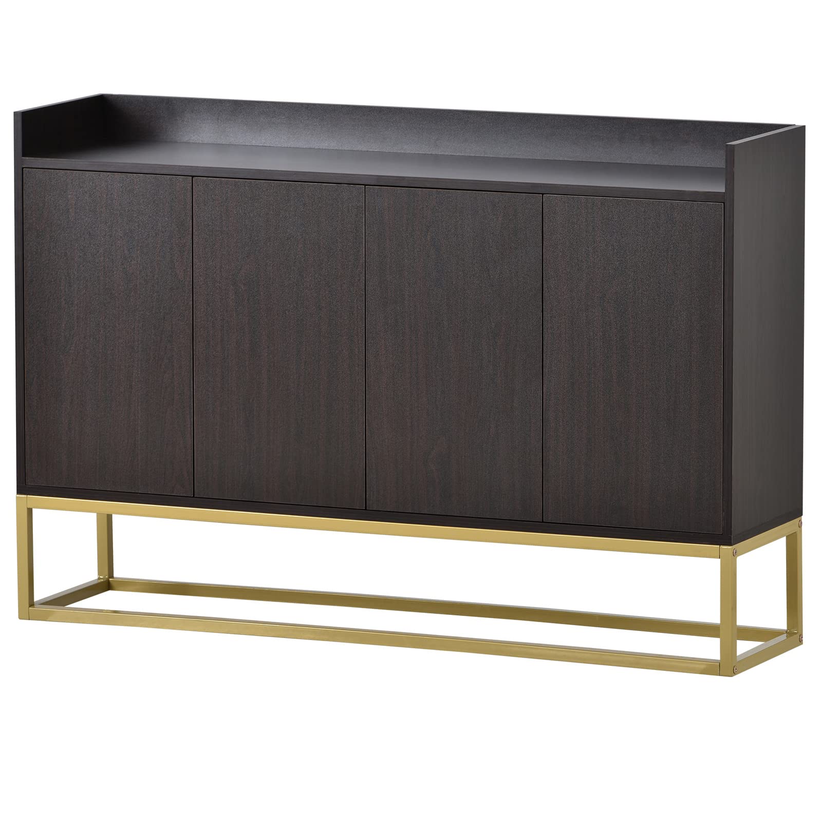 Modern Sideboard Buffet Cabinet - Espresso Finish, Large Storage for Dining Room & Entryway | Elegant Home Decor for Living Room, Hallway & Office Organization