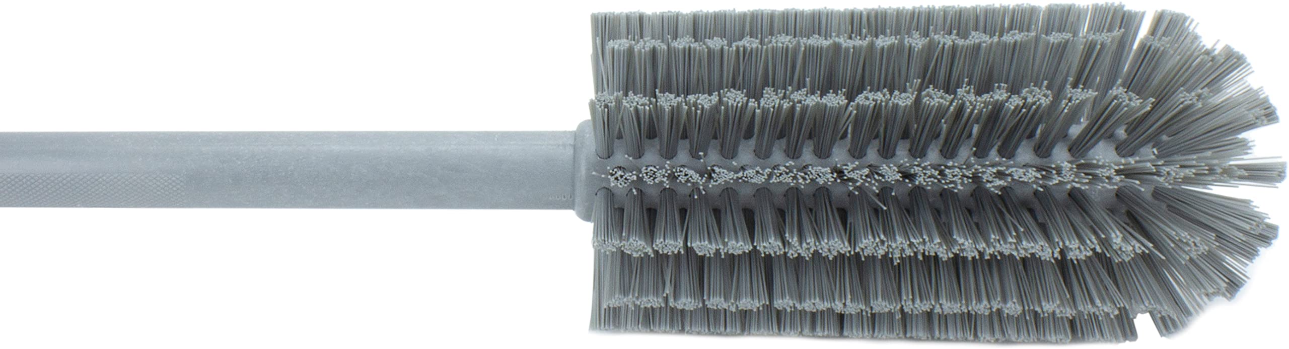 SPARTA Scrub Brush Bottle Brush - 16 Inch Dishwasher Safe Cleaning Brush with Hanging Hole - Plastic Gray Brush for Bottles, Cups, Mugs & Kitchenware - Perfect for Home, Office & Commercial Use
