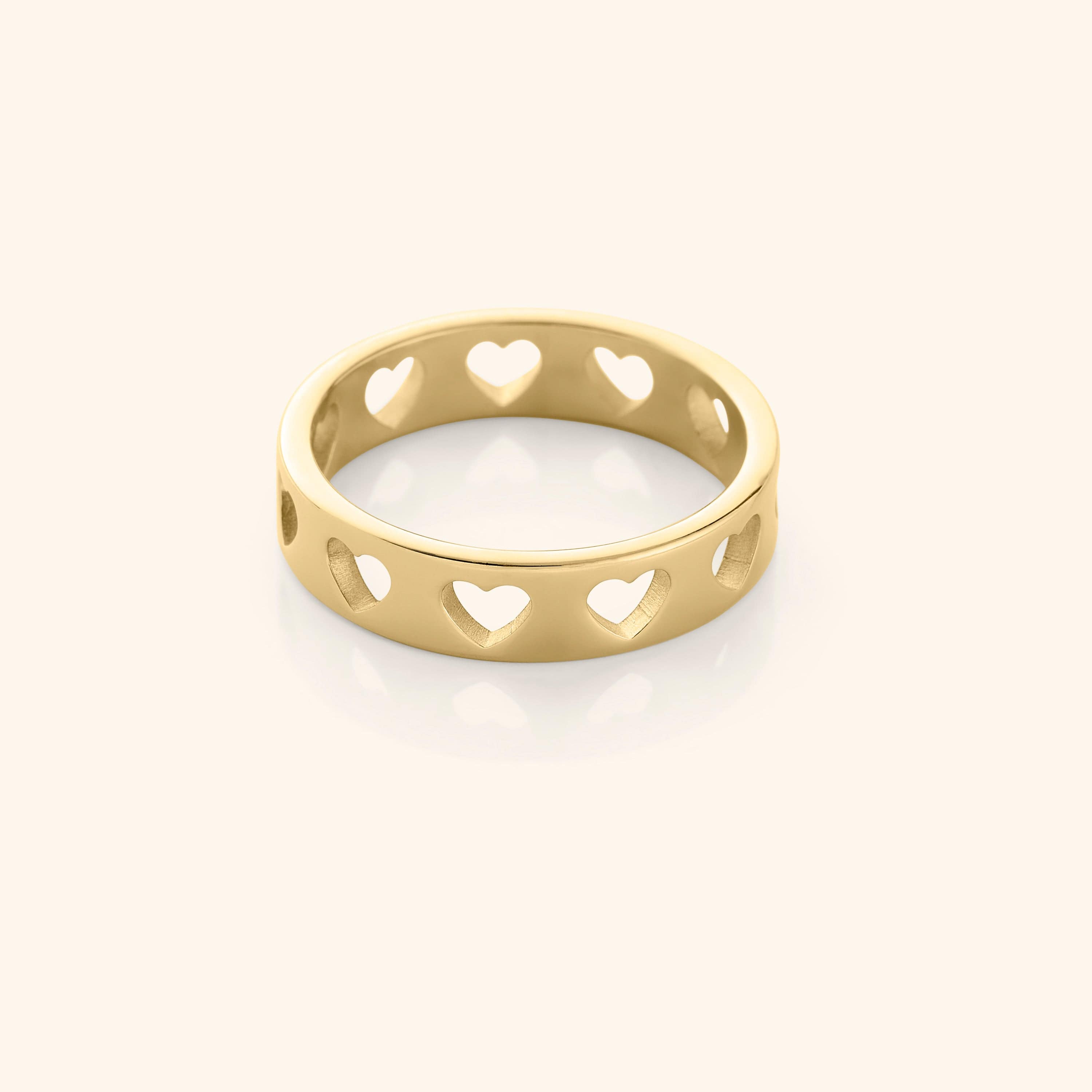 Stamp of Love Ring - Romantic Couple Wedding Band for Engagements & Anniversaries - Perfect Gift for Her & Him