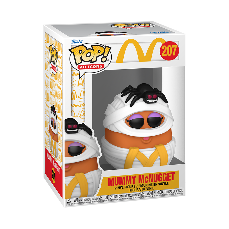 Funko Pop Ad Icons Mummy McNugget #207 with Protector - Collectible Fast Food Toy for Halloween, Display & Pop Culture Fans