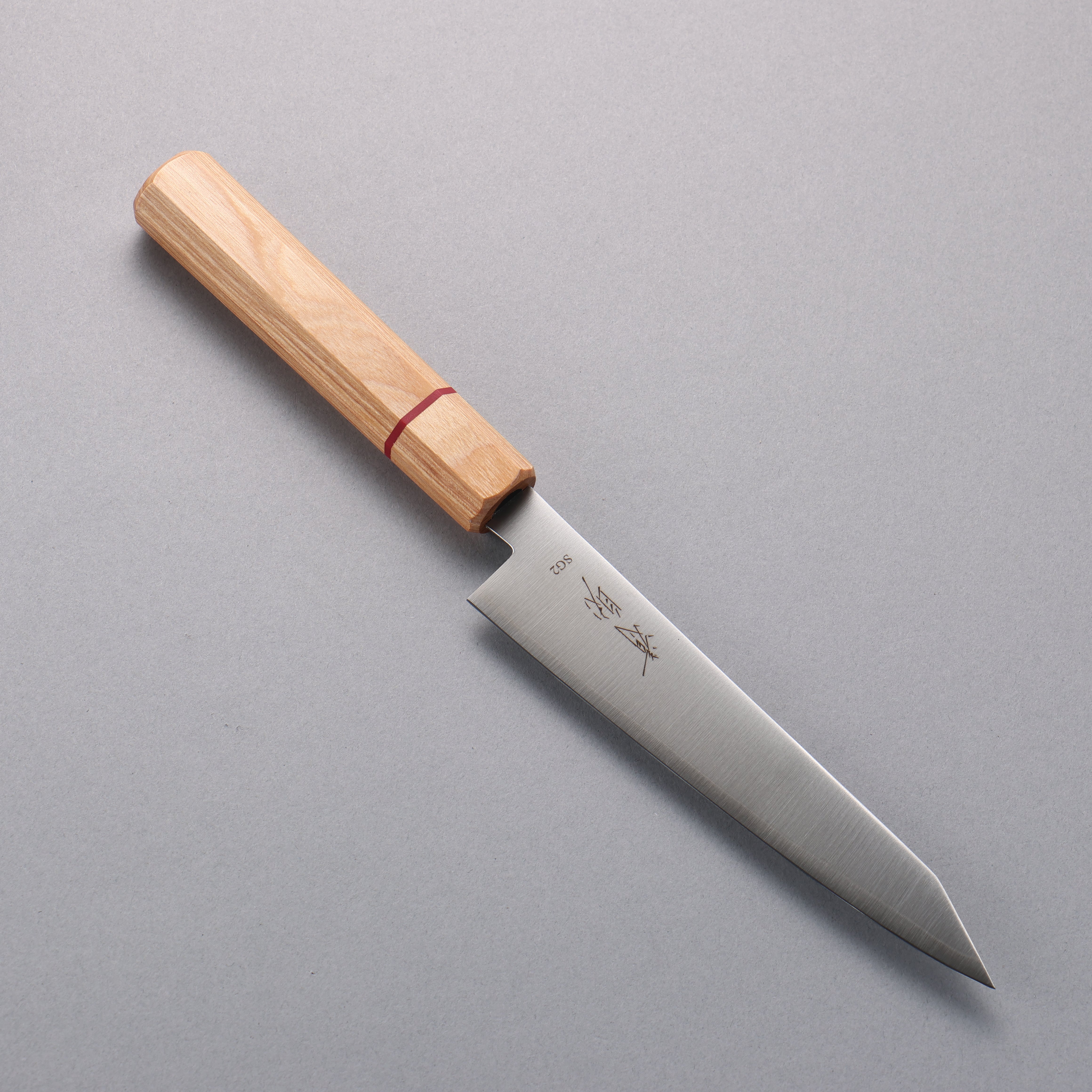 Premium SG2 Kiritsuke Petty Utility Knife 150mm - Japanese Stainless Steel Blade with White Wood & Red Ring Handle - Perfect for Sushi, Vegetables & Precision Kitchen Tasks