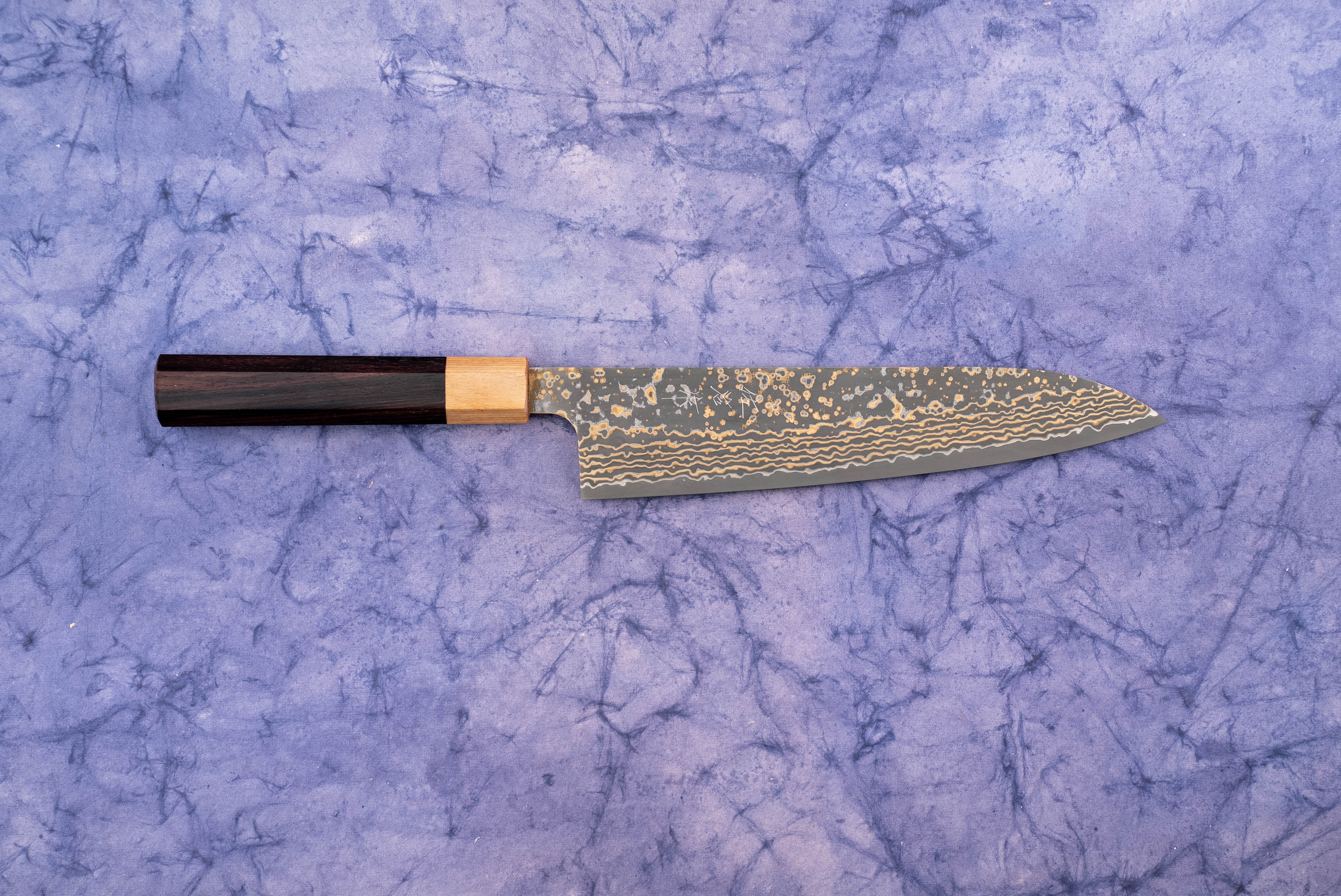 Takeshi Saji VG10W Shinchu Damascus Wa Gyuto 210mm Japanese Chef Knife - High Carbon Steel Blade for Professional Cooking, Sushi & Meat Cutting