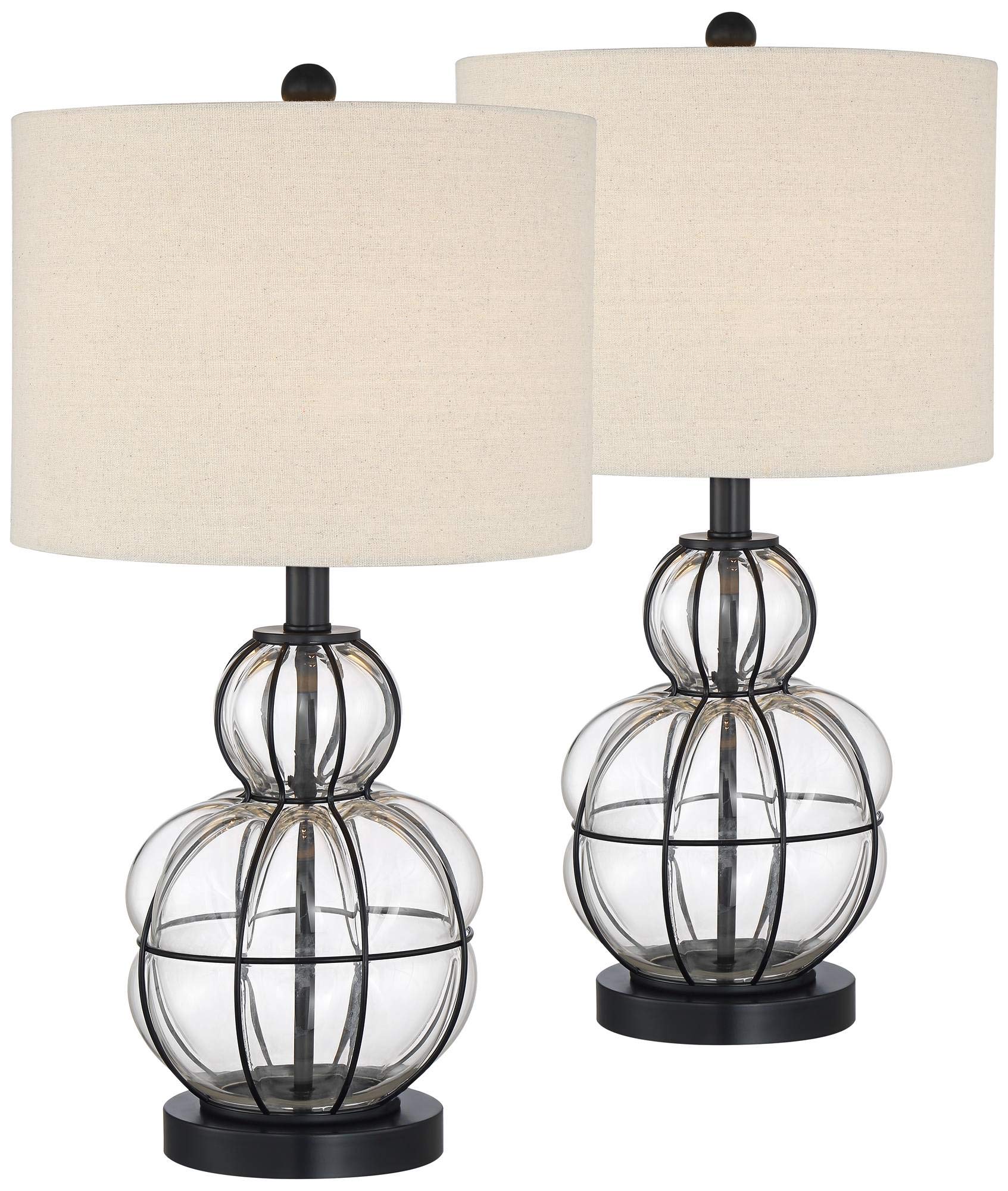 360 Lighting Eric Rustic Table Lamps Set of 2 - 24