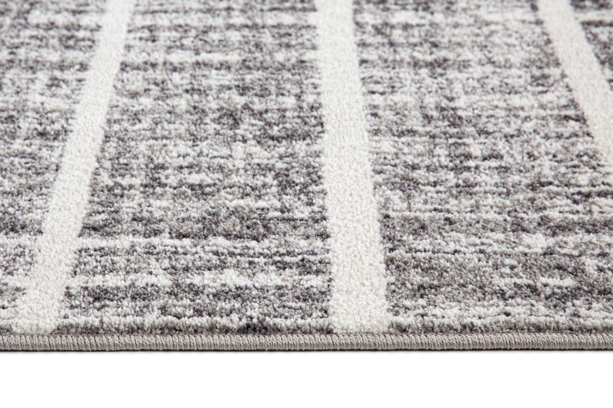 8x11 Area Rug White and Silver - Soft Modern Plush Carpet for Living Room, Bedroom, Office - Non-Slip Backing, Easy to Clean, Durable Home Decor