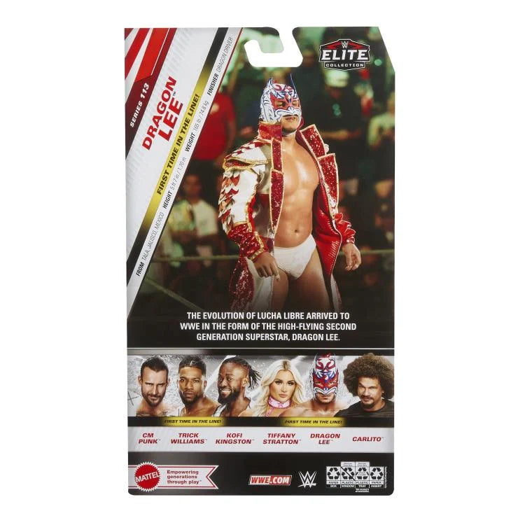 WWE Elite Collection Series 113 Dragon Lee Action Figure - Authentic Wrestling Toy for Collectors & Kids, Perfect for Play Battles & Display