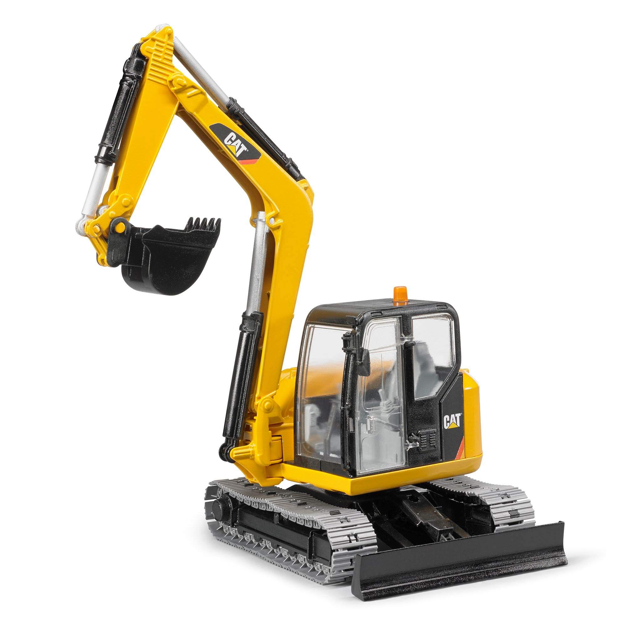 BRUDER CAT Mini Excavator Toy - Realistic Construction Vehicle with Rotating Cab & Detachable Shovel - Educational STEM Toy for Kids Ages 3+ - Perfect for Sandbox Play, Construction Pretend Play & Outdoor Adventures