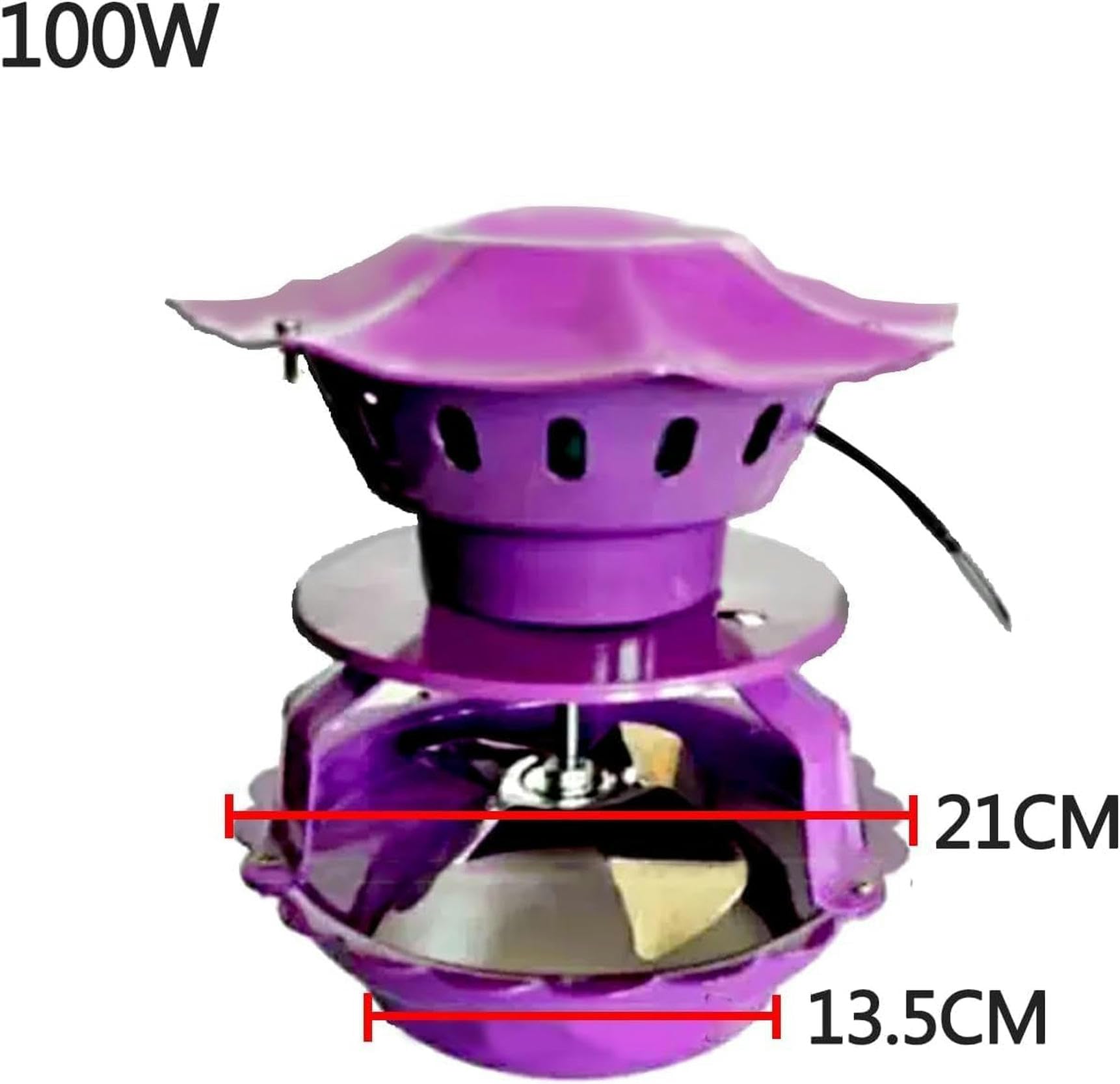 High Power 100W Induced Draft Fan - Household Roof Chimney Exhaust Smoke Machine, Fireplace Ventilation Fan with Durable Motor (Color: Default) - Perfect for Kitchen, BBQ, Fireplace & Industrial Smoke Removal