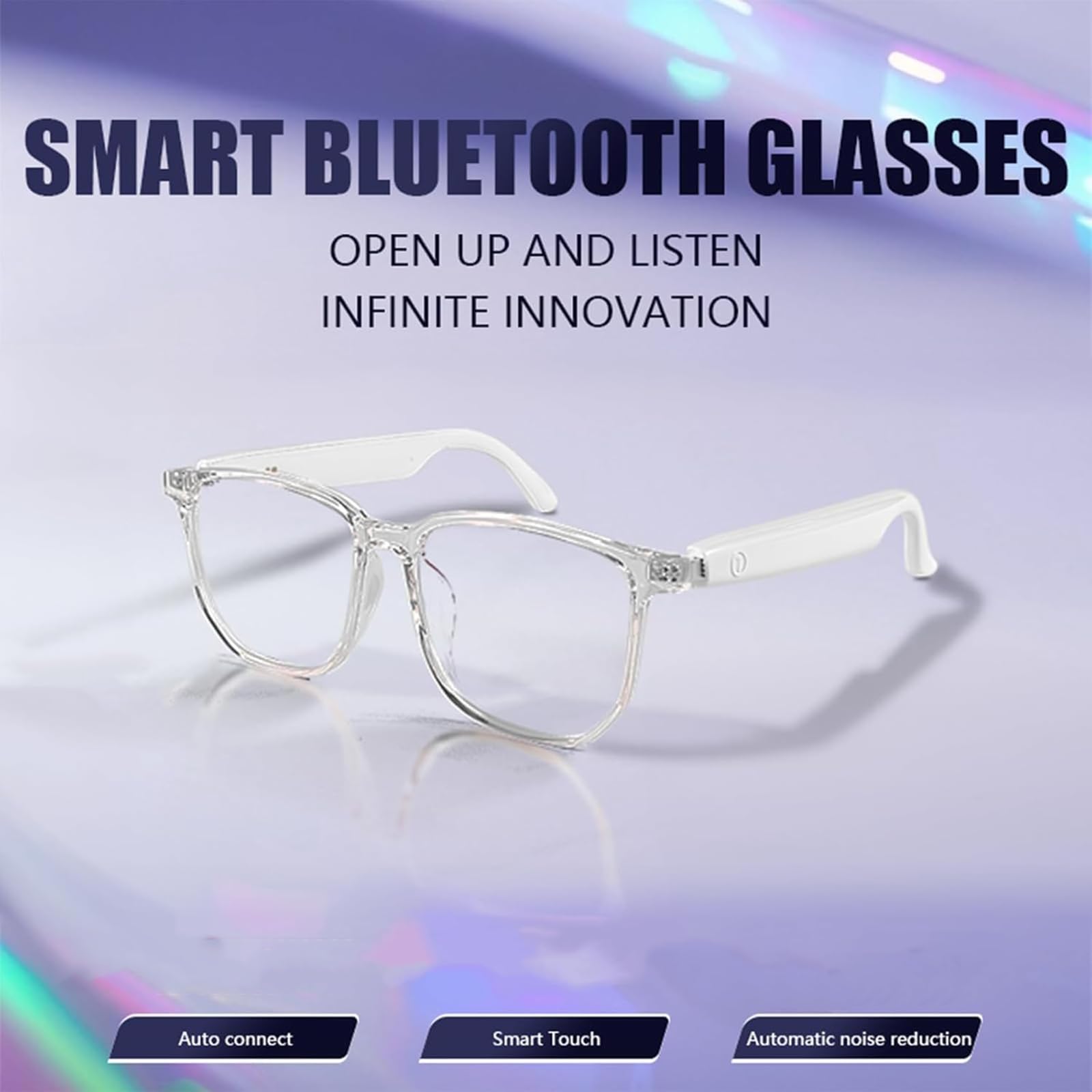 Smart Glasses with Bluetooth Speakers for Women & Men - Wireless Audio Sunglasses for Music, Calls & Hands-Free Convenience - Perfect for Running, Driving & Outdoor Activities
