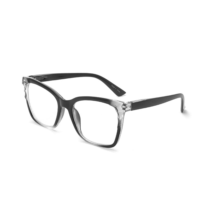 Vintage Large Frame Spring Hinge Blue Light Blocking Reading Glasses - Perfect for Computer Work, Reading & Eye Strain Relief