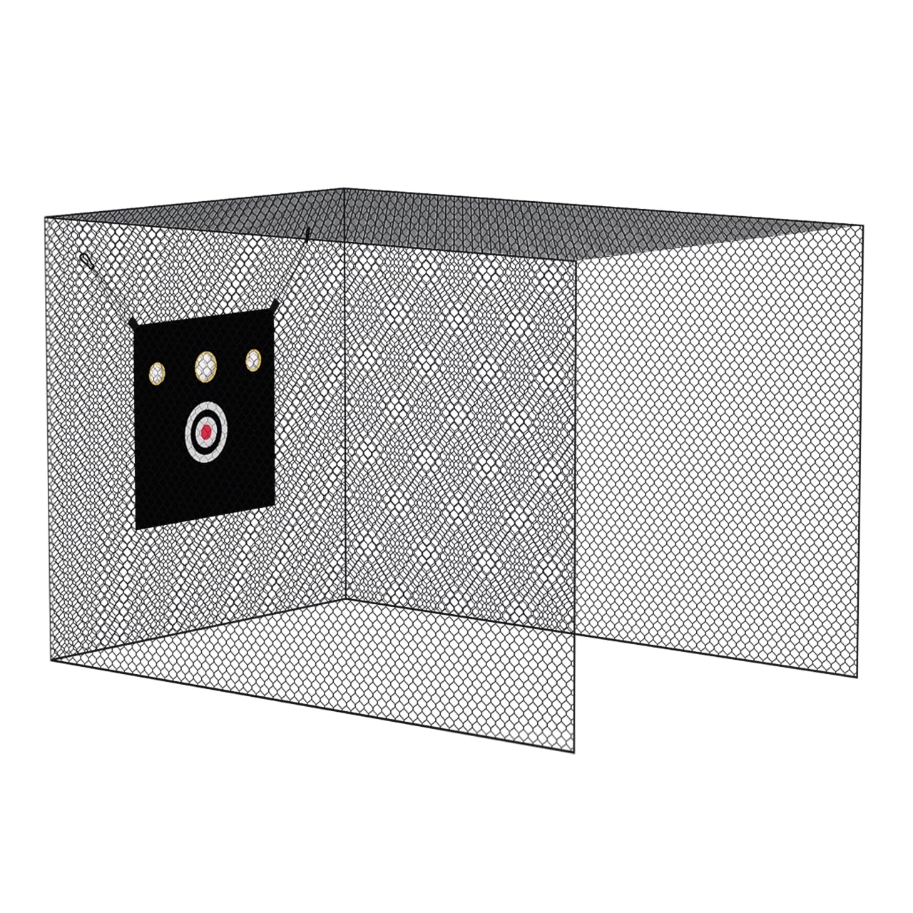 Heavy Duty Baseball & Softball Hitting Cage Net with Target Cloth - Professional Training Net for Batting Practice | Backyard, Field & Indoor Sports Barrier Net for Players & Coaches