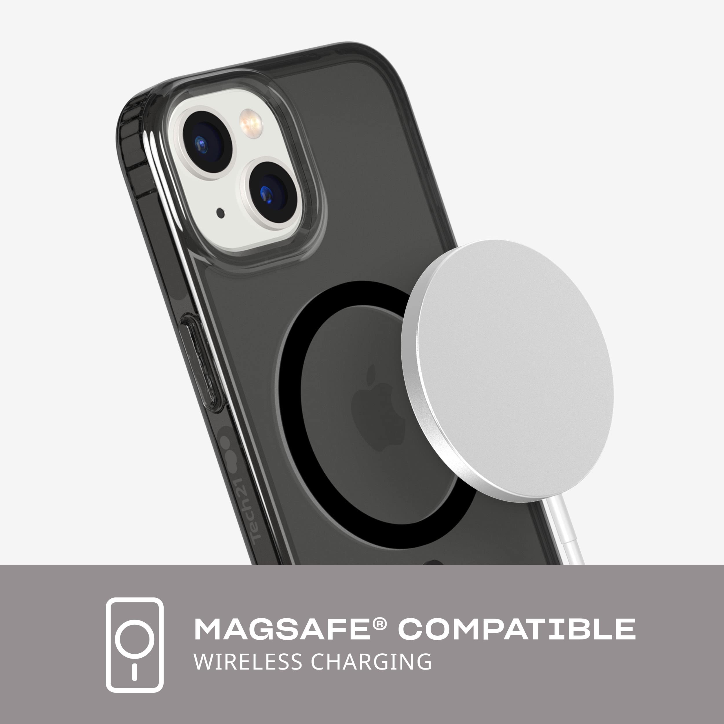 Tech21 iPhone 14 Evo Tint MagSafe Case - Shockproof & Scratch-Resistant Clear Back Cover with 12ft Drop Protection | Perfect for Daily Use, Outdoor Activities & Travel Protection