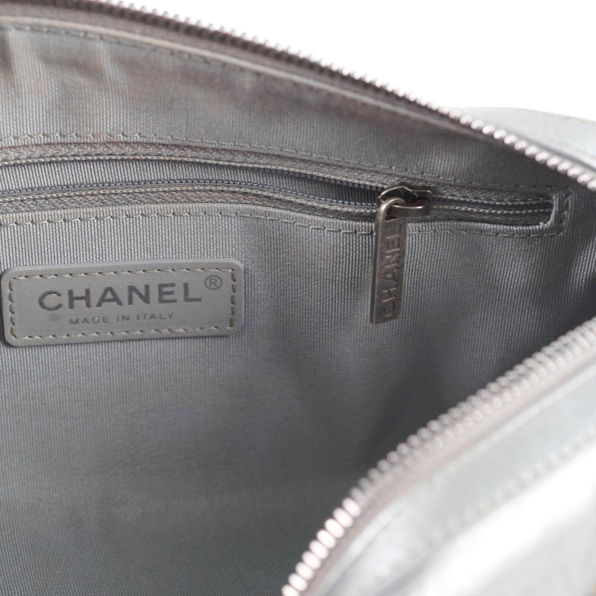 Chanel Signature Bowing Bag - Crumpled Metallic Calfskin Leather Handbag for Women | Luxury Evening Clutch & Party Purse for Special Occasions