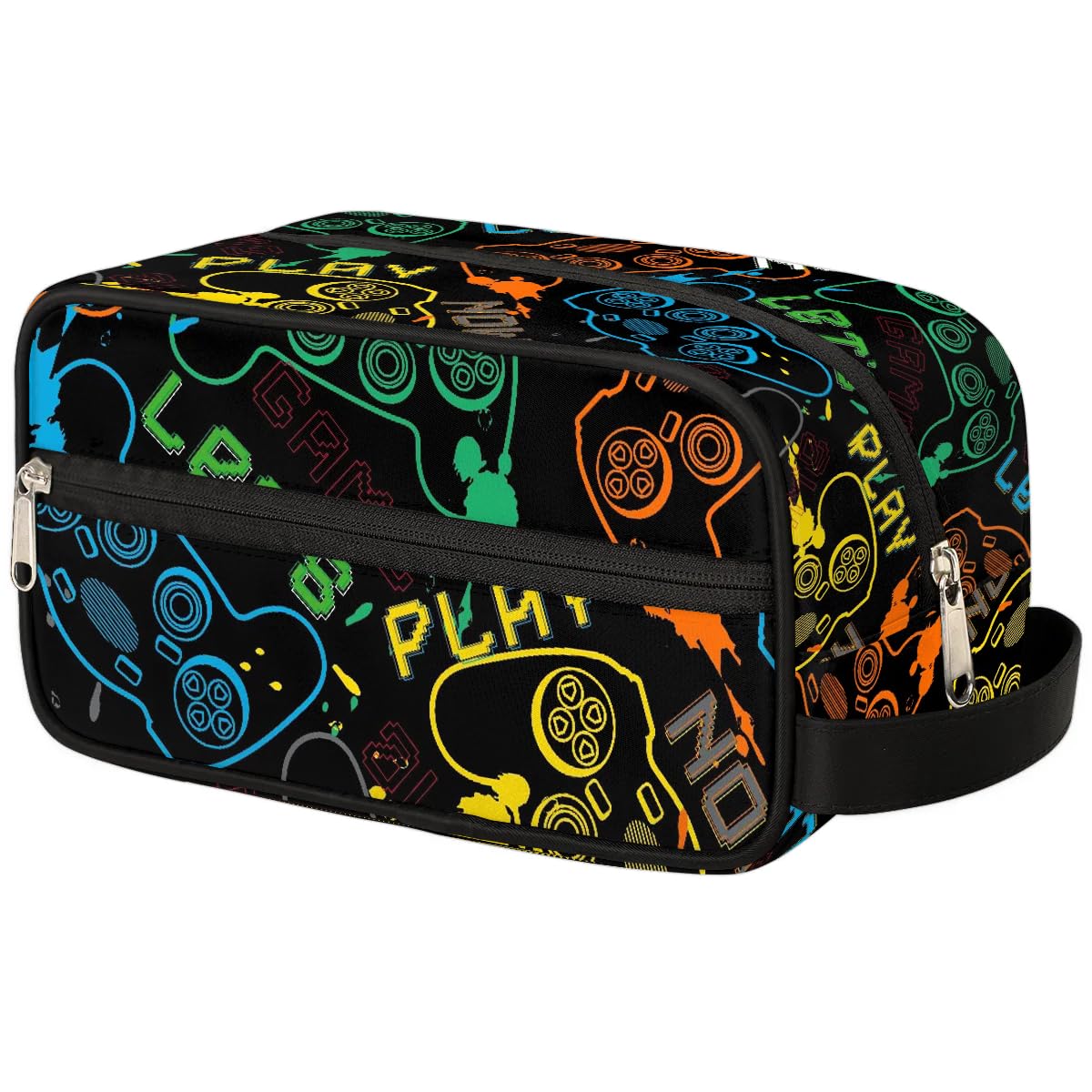 **Waterproof Kids Travel Toiletry Bag for Boys & Girls - Hanging Cosmetic & Wash Pouch - Essential Dopp Kit for Camping, School Trips & Family Vacations**