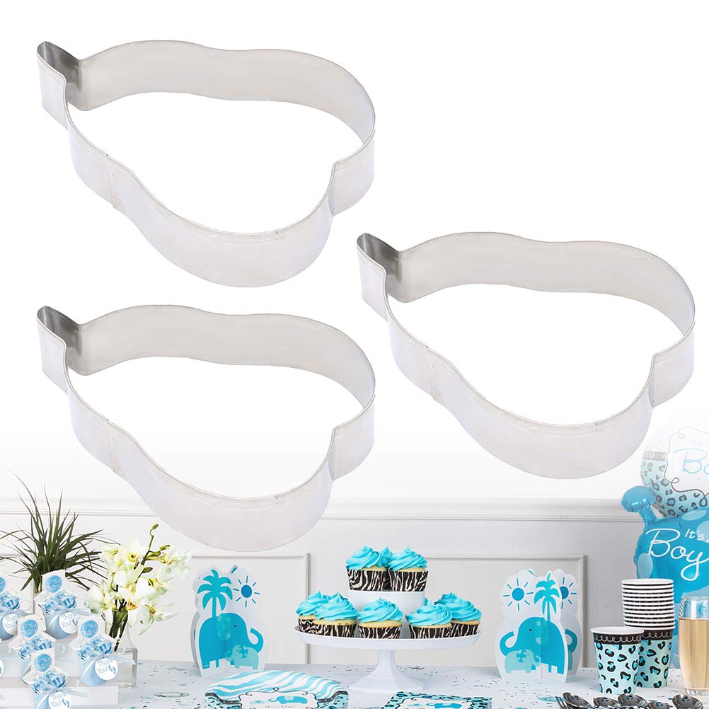3-Piece Stainless Steel Baking Molds Set - DIY Cake, Dessert & Fondant Molds for Home Baking, Party Treats, and Creative Cake Decorating