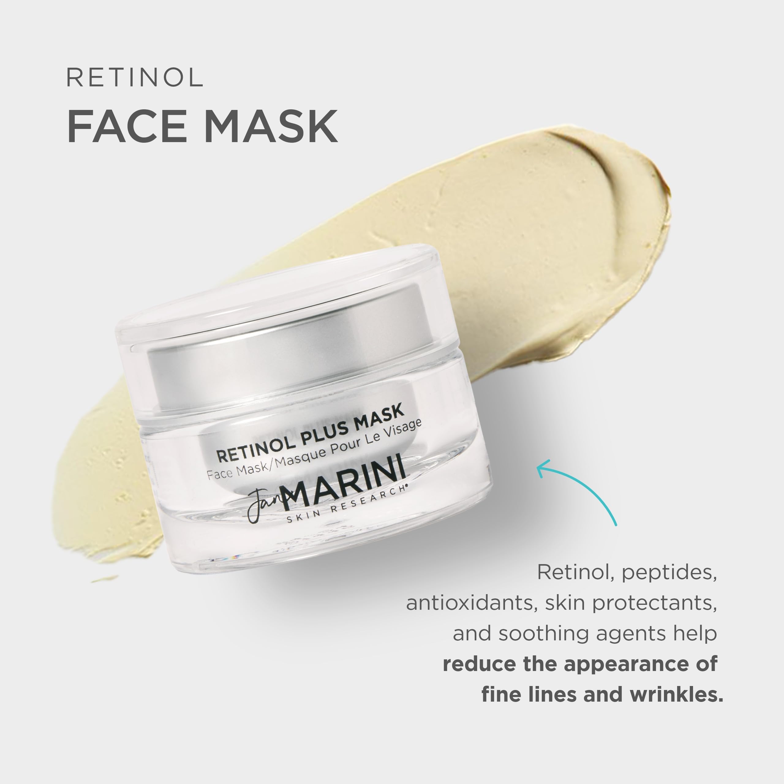 Jan Marini Skin Research Retinol Plus Anti-Aging Face Mask - 1.2 Oz for Wrinkles & Fine Lines | Night Treatment for Glowing Skin