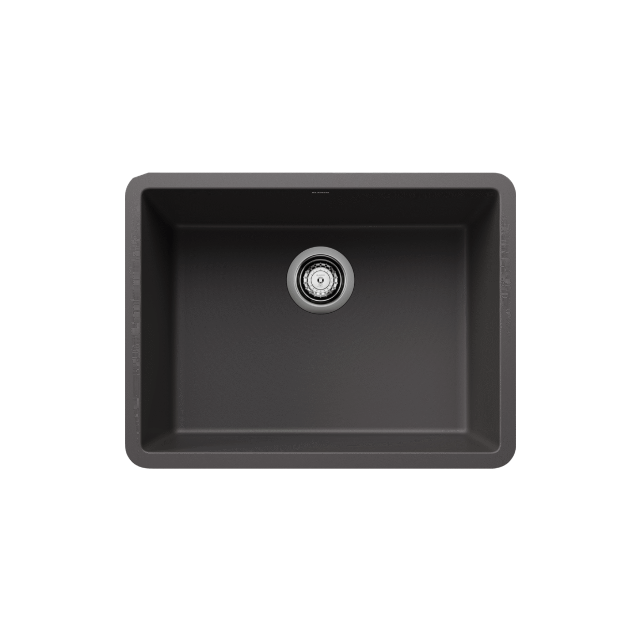 Blanco PRECIS 24-Inch Undermount Single Bowl SILGRANIT Kitchen Sink - Durable Composite Granite Sink for Modern Kitchens | Perfect for Food Prep, Dishwashing & Busy Households