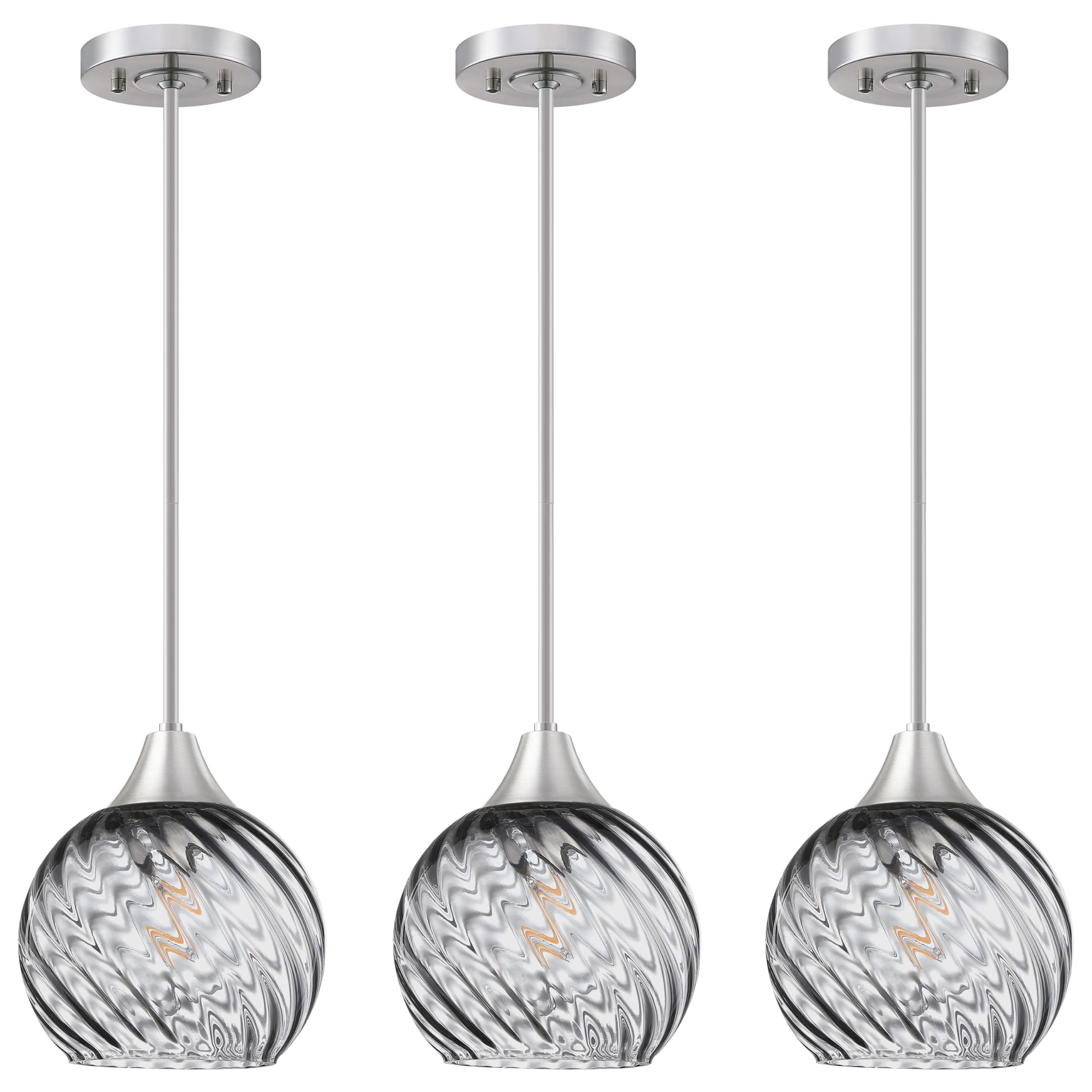 3 Pack Modern Farmhouse Pendant Lights - 6.3