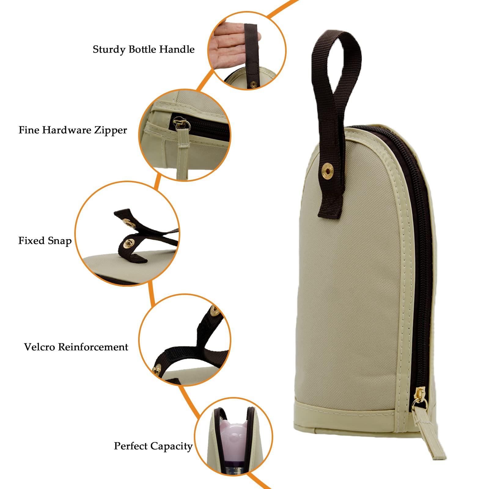 JOFOL BABE Insulated Breastmilk Cooler Bag - Portable Baby Bottle Cooler for Travel, Daycare & On-the-Go - Keeps Milk Fresh with Thermal Protection - Perfect for Nursing Moms, Working Parents & Outdoor Activities
