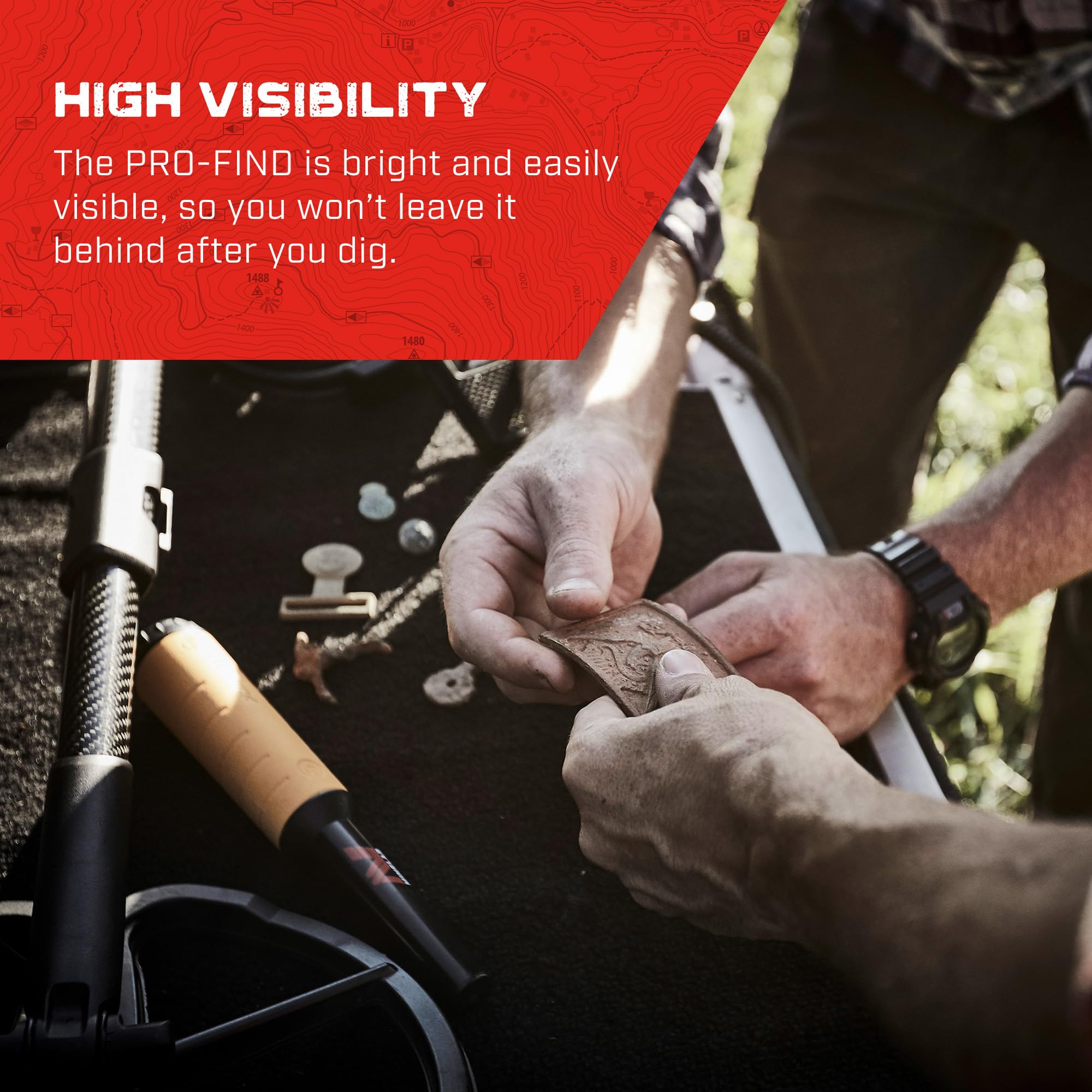 Minelab PRO-FIND 20 Waterproof Pinpointer Metal Detector for Adults - Audio & Vibration Alerts with Holster | Perfect for Treasure Hunting, Beach Metal Detecting & Outdoor Adventures
