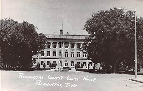 Vintage Pocahontas County Courthouse Postcard - Historic Landmark in Pocahontas Iowa - Perfect for Collectors & History Enthusiasts