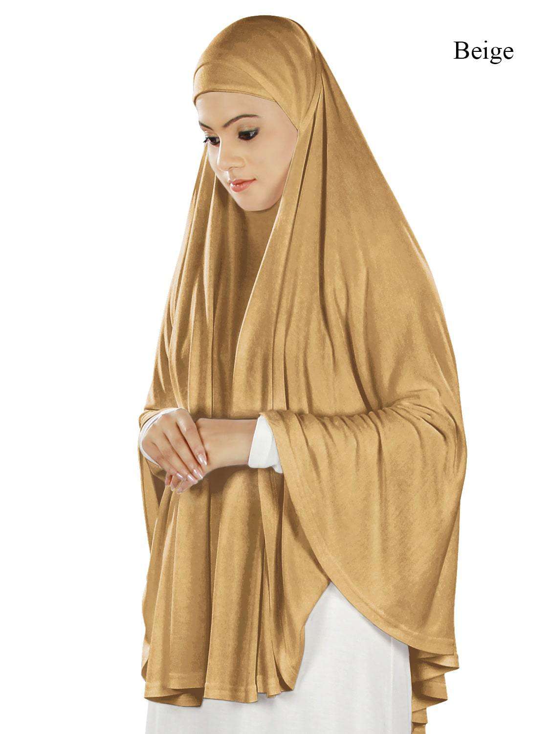 Soft Viscose Jersey Khimar Scarf - Islamic Prayer Hijab for Women - Perfect for Salah, Eid, and Daily Wear