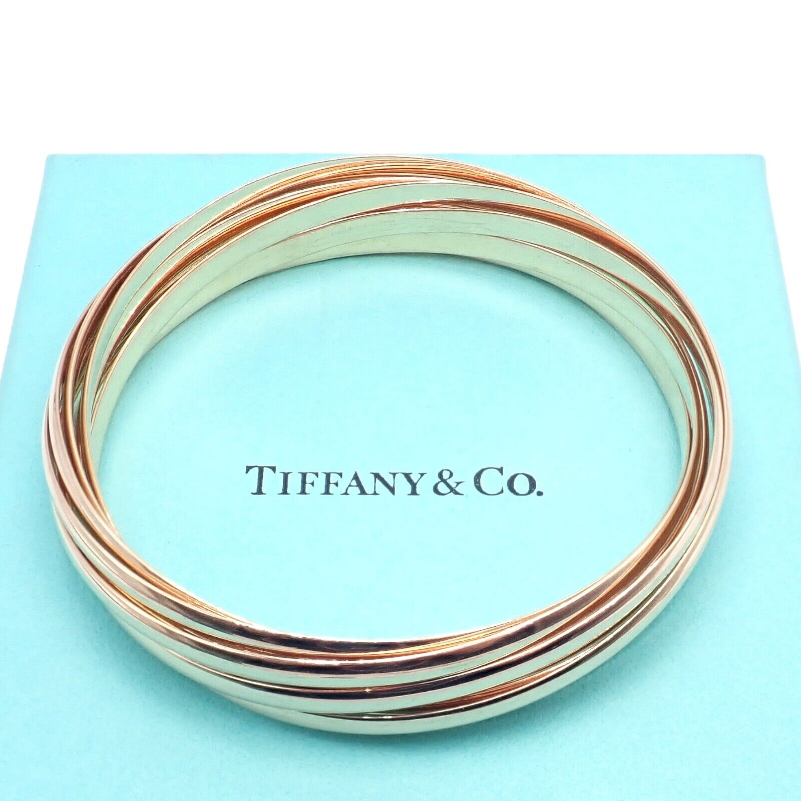 Authentic Tiffany & Co 18k Rose Gold 9 Row Melody Calife Picasso Large Bracelet - Luxury Jewelry Gift for Women, Perfect for Weddings, Anniversaries & Special Occasions
