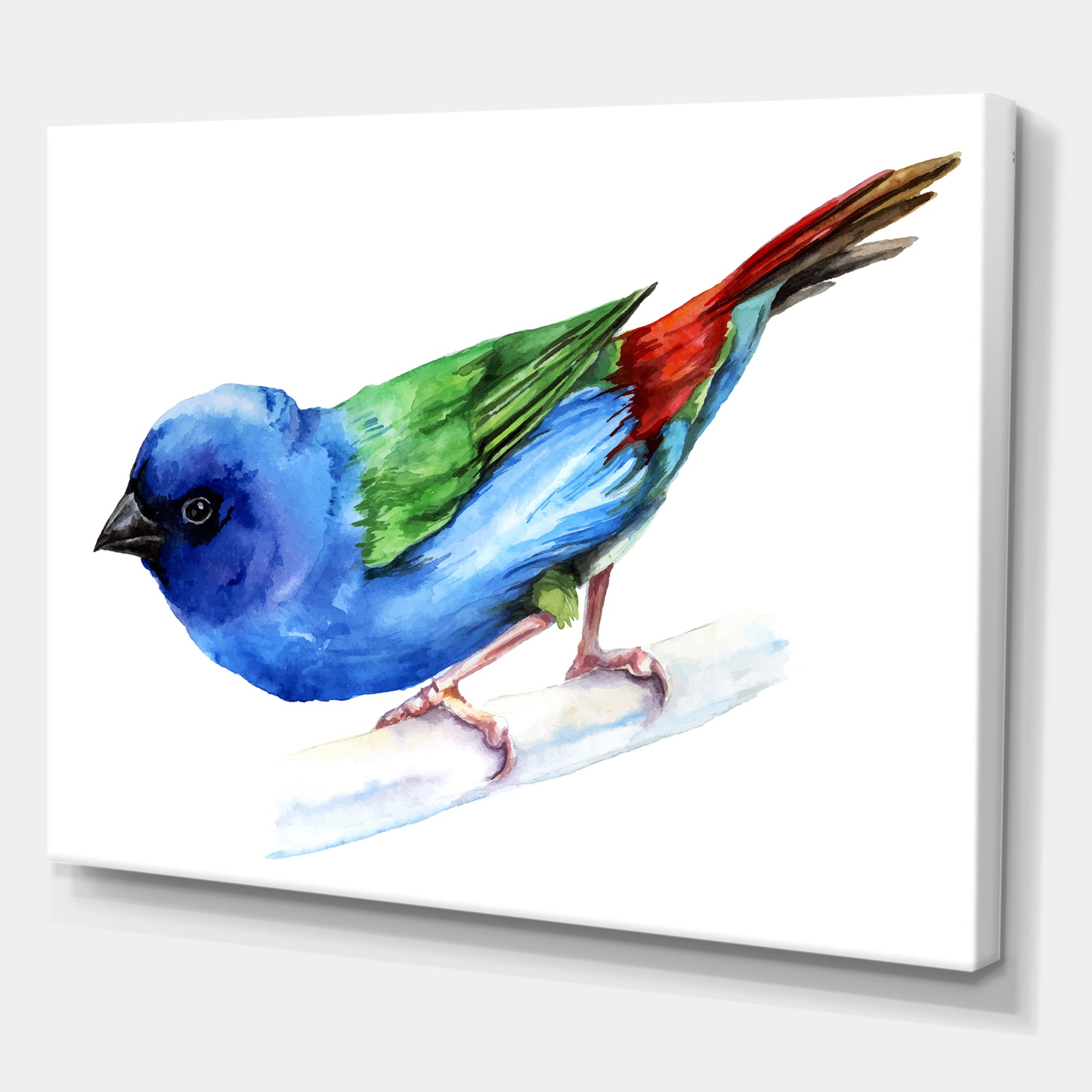 Forbes Finch Bird Traditional Canvas Wall Art - Vintage Home Decor for Living Room, Bedroom & Office - Hand-Painted Nature Wildlife Painting - Ready to Hang Gift Idea