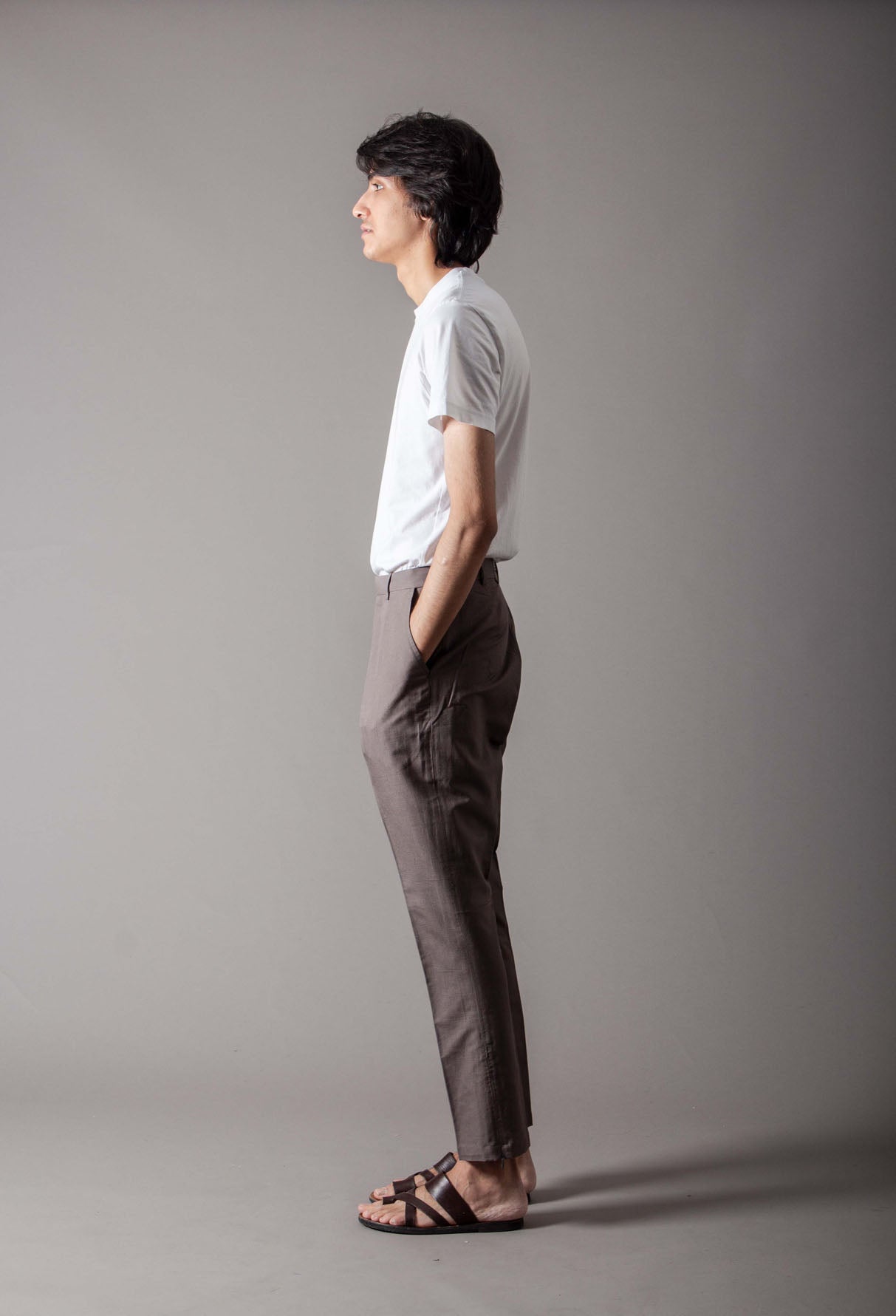 Premium Jodhpuri Cotton Linen Trousers for Men - Comfortable Mushroom Color Pants for Casual Wear, Office & Wedding Occasions