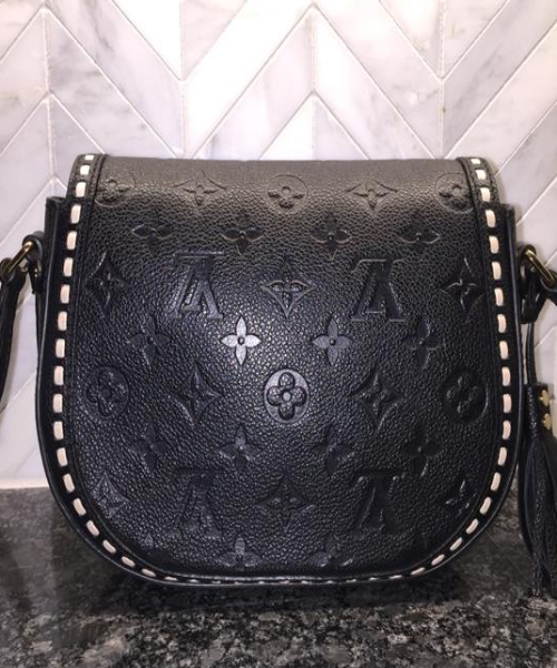 LV Junot Monogram Empreinte Leather Noir Crossbody Bag - Luxury Designer Handbag for Women | Perfect for Work, Travel & Evening Events