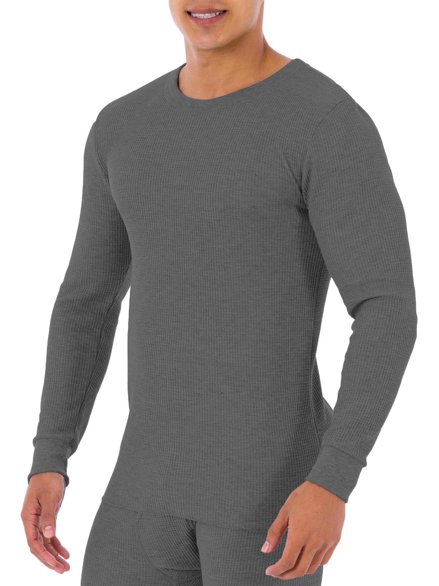 Glory Max Men's 100% Cotton Waffle Knit Thermal Underwear Set - Long Johns Top & Bottom for Winter Warmth, Base Layer, Outdoor Activities & Cold Weather Protection