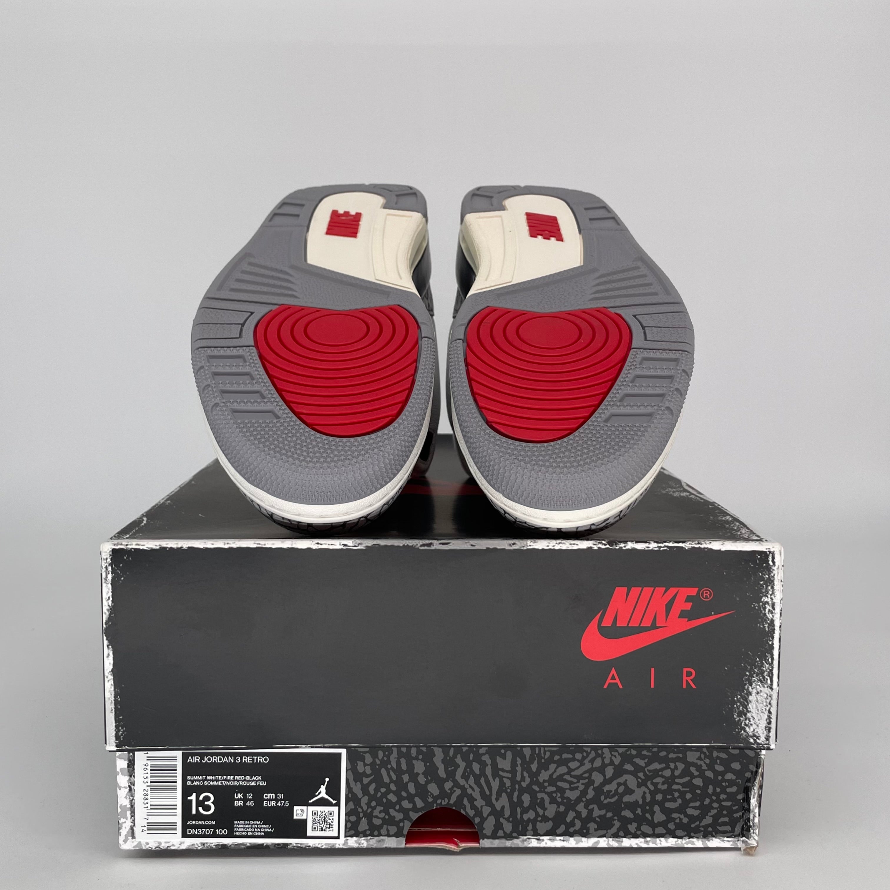Original Air Jordan 3 White Cement Reimagined Men's Basketball Shoes Size 13 DN3707 - Retro Sneakers for Streetwear & Basketball Court Performance