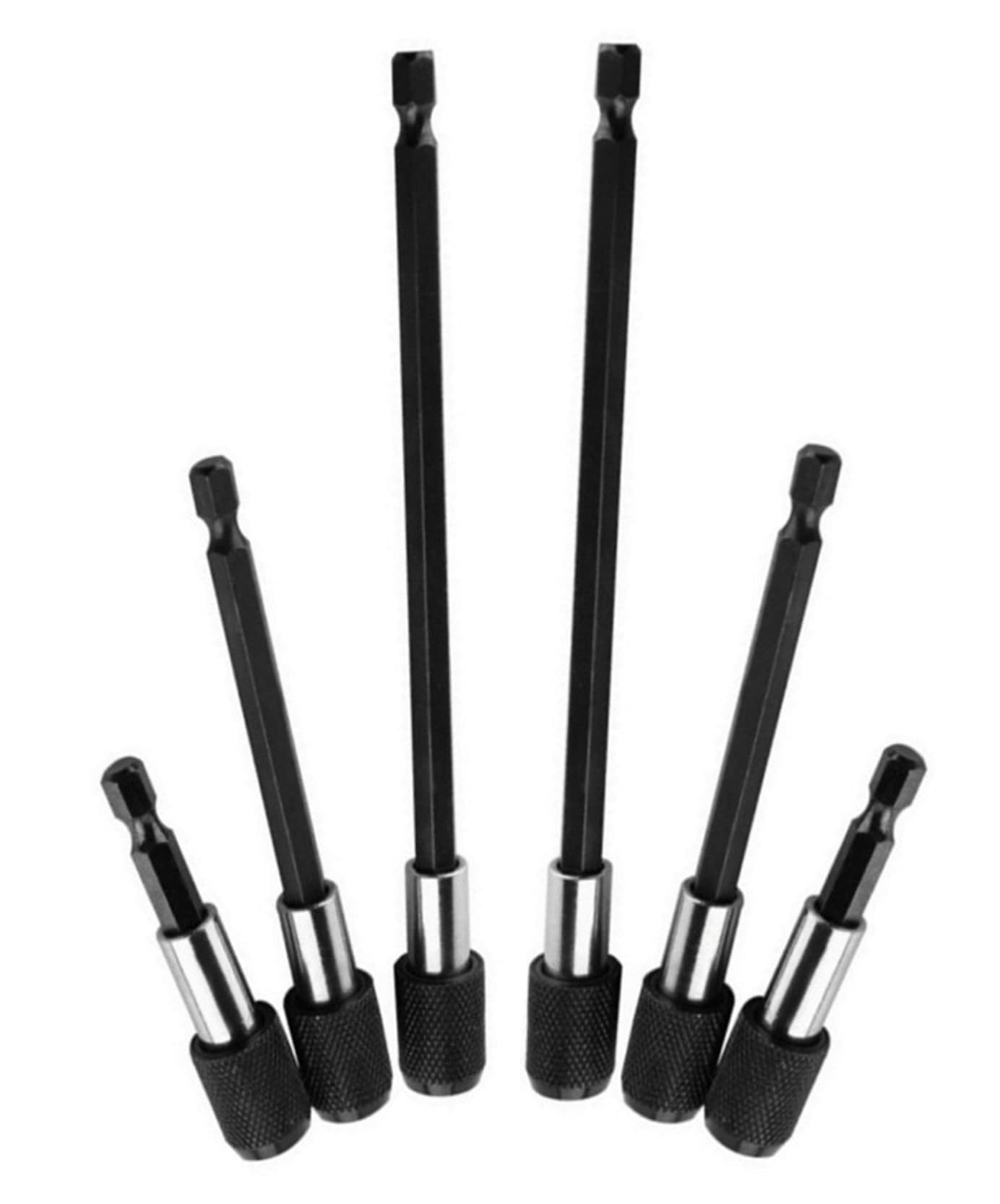 Magnetic Drill Bit Extension Set - 6PC Quick Change Holder for DIY & Construction