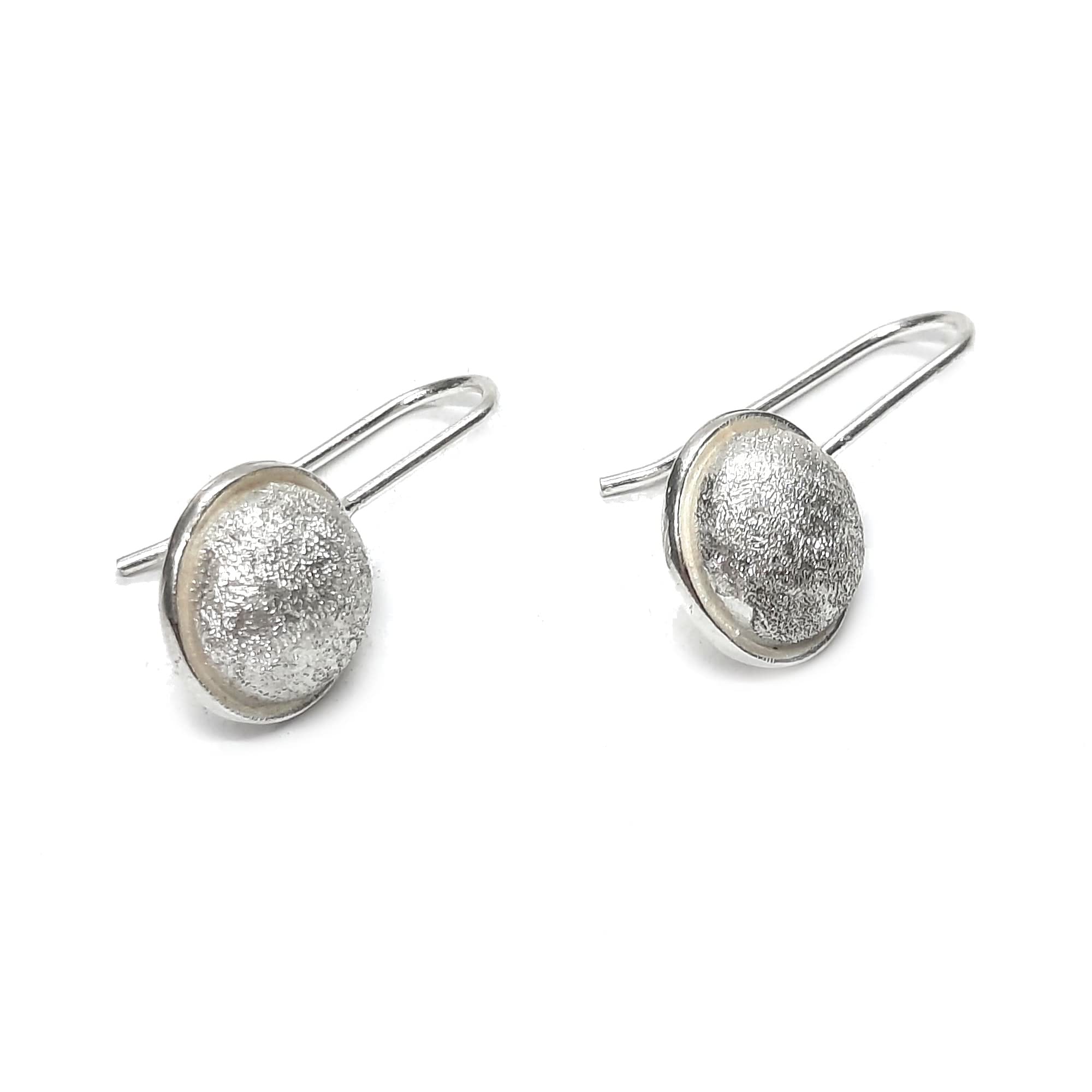 Genuine 925 Sterling Silver Hemispherical Hook Earrings - Solid Hallmarked for Authenticity | Perfect for Parties, Weddings & Everyday Elegance