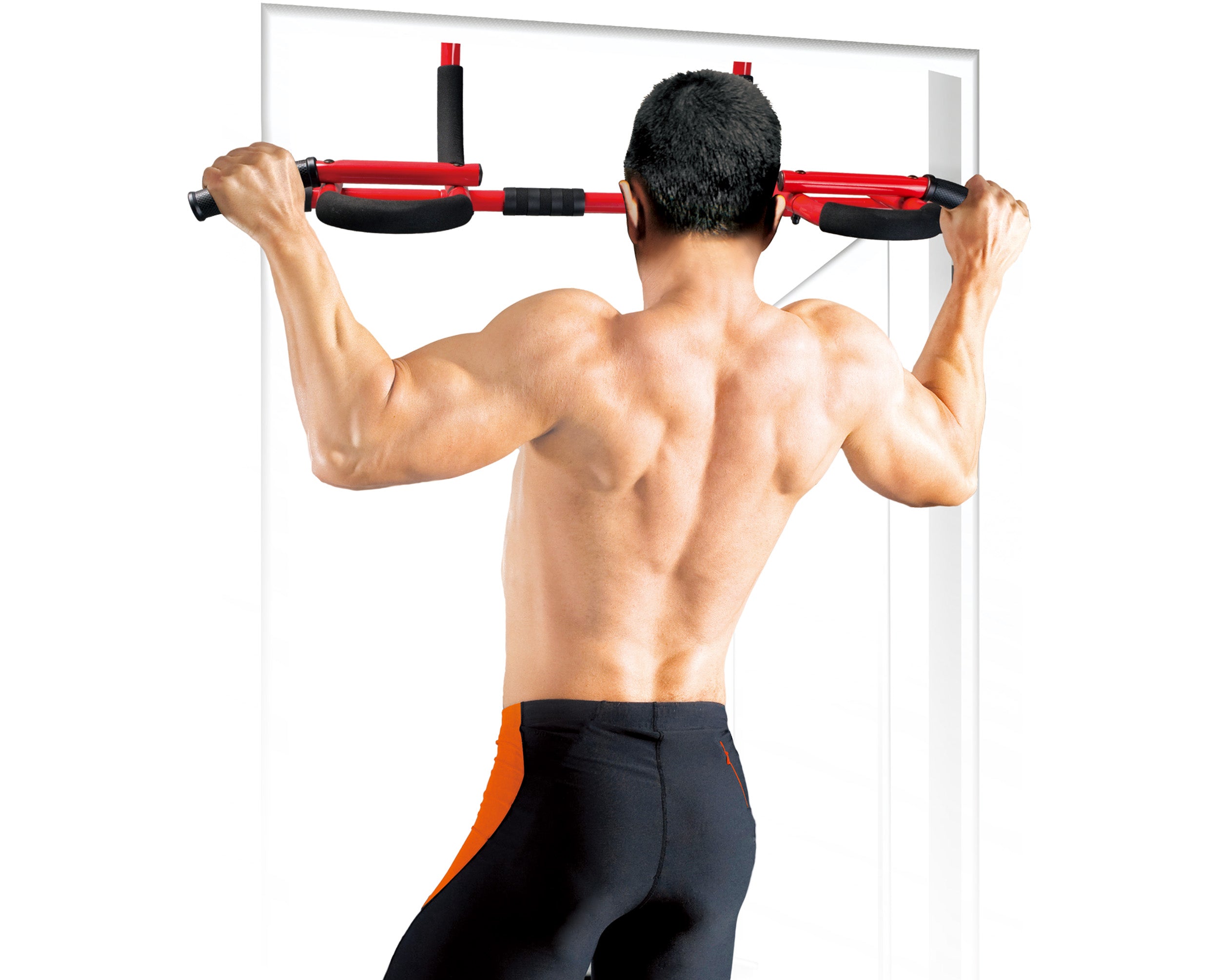 PRCTZ Adjustable Pull Up Bar for Doorway - Heavy Duty Home Gym Equipment for Strength Training, Chin Ups & Workouts - Perfect for Home, Office & Travel Fitness