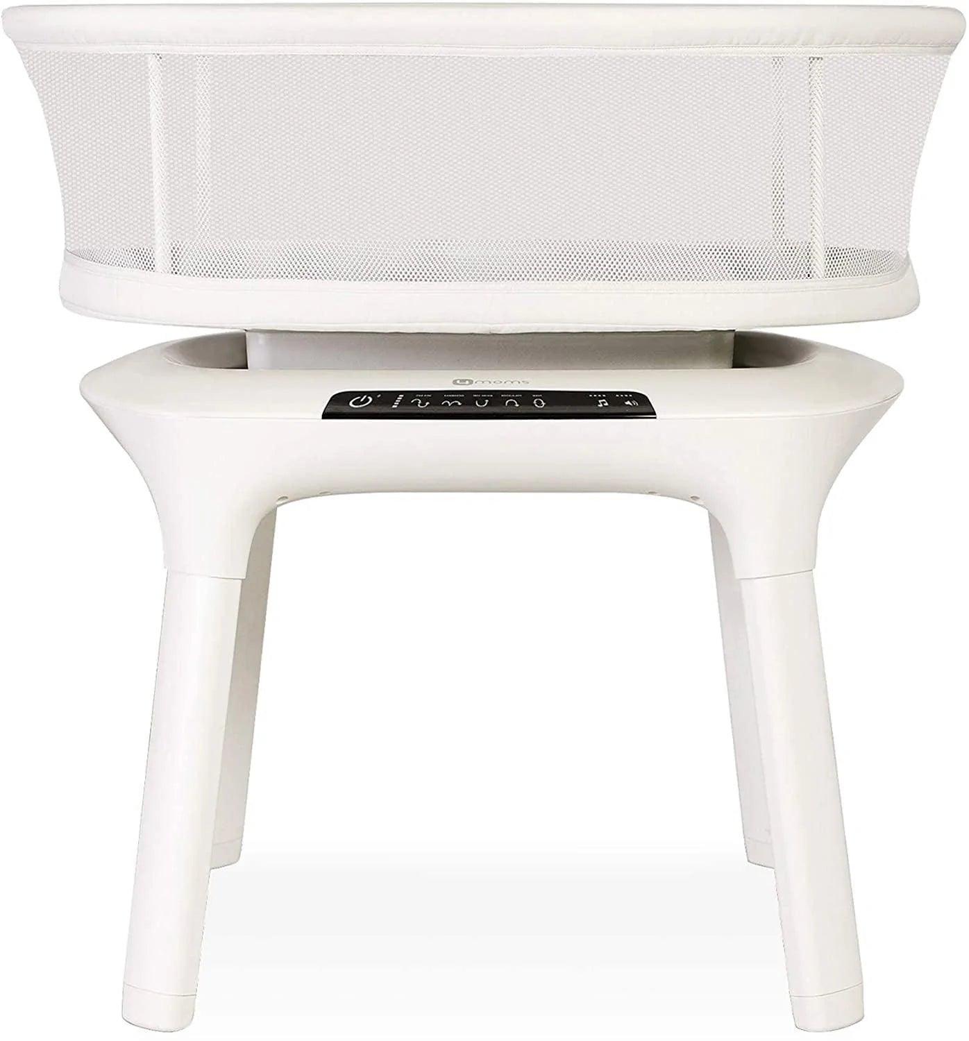 4moms MamaRoo Baby Sleep Birch Bassinet - Automatic Infant Swing with 5 Motions & White Noise - Perfect for Nursery, Bedroom & Soothing Newborns to Sleep