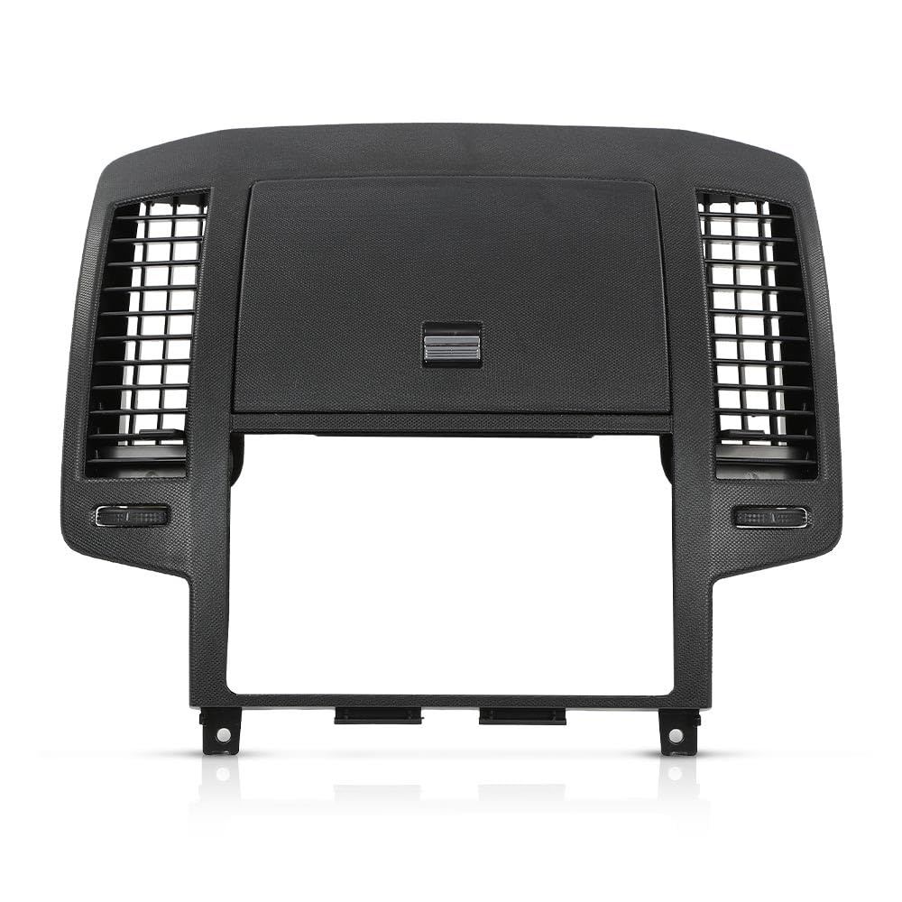 ALLGOOD Center Dash Radio Bezel Storage Cubby Vents for Nissan Altima 2005-2006 - Black Replacement Part - Perfect for Organizing Small Items & Enhancing Car Interior