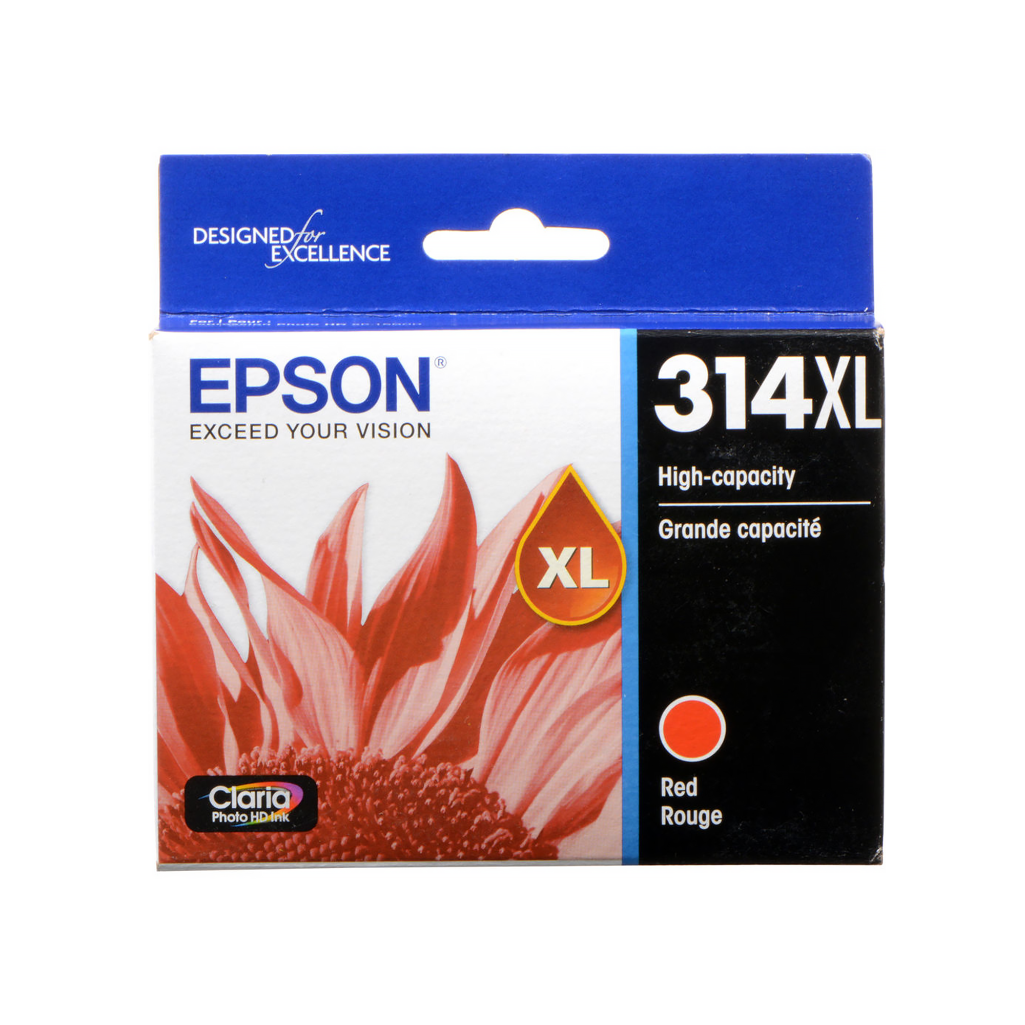 Epson 314XL Claria Photo HD Red Ink Cartridge - High Quality Printer Ink for Epson Expression Printers | Perfect for Photo Printing, Home Office & Creative Projects