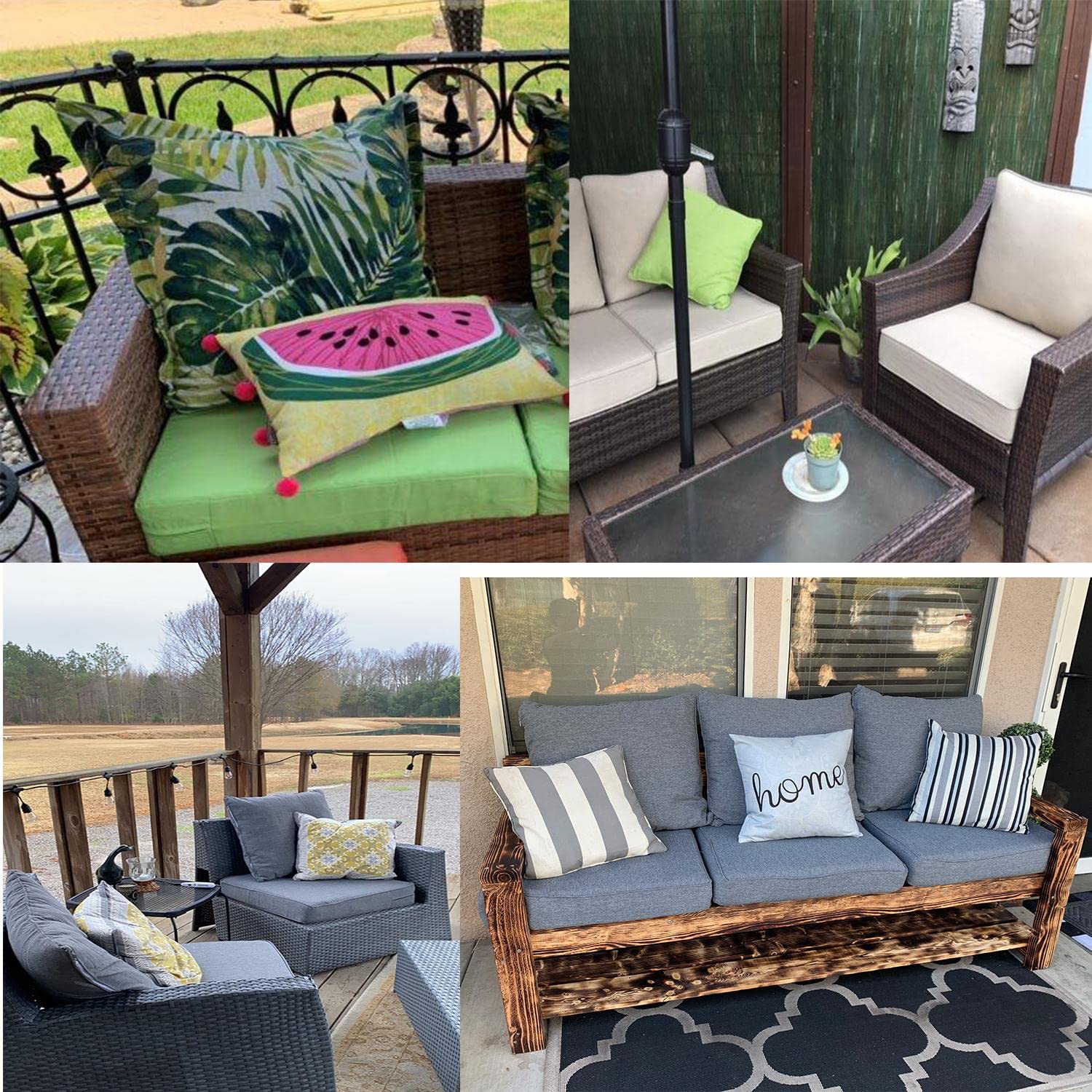 **Waterproof Deep Seat Cushions for Patio, Deck & Indoor Use – Non-Slip Furniture Cushion with Removable Cover – Perfect for Chairs, Sofas & Outdoor Furniture**    *(Use Case: Ideal for outdoor lounging, indoor seating, and patio furniture to enhance comfort and style.)*