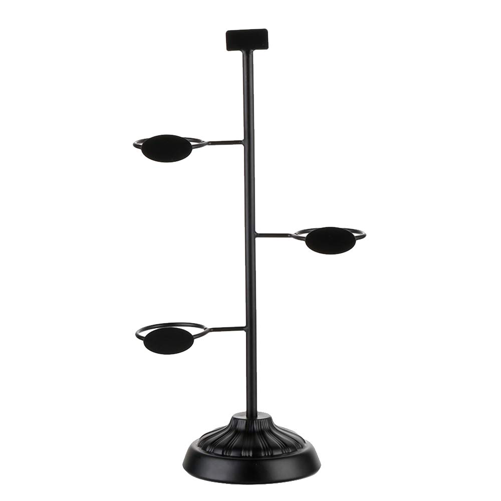 Autek Black Iron Coffee Tea Mug Holder - Sturdy Hanging Rack for Drink Cup Display & Storage - Perfect for Kitchen, Cafe, Store Decoration & Organization