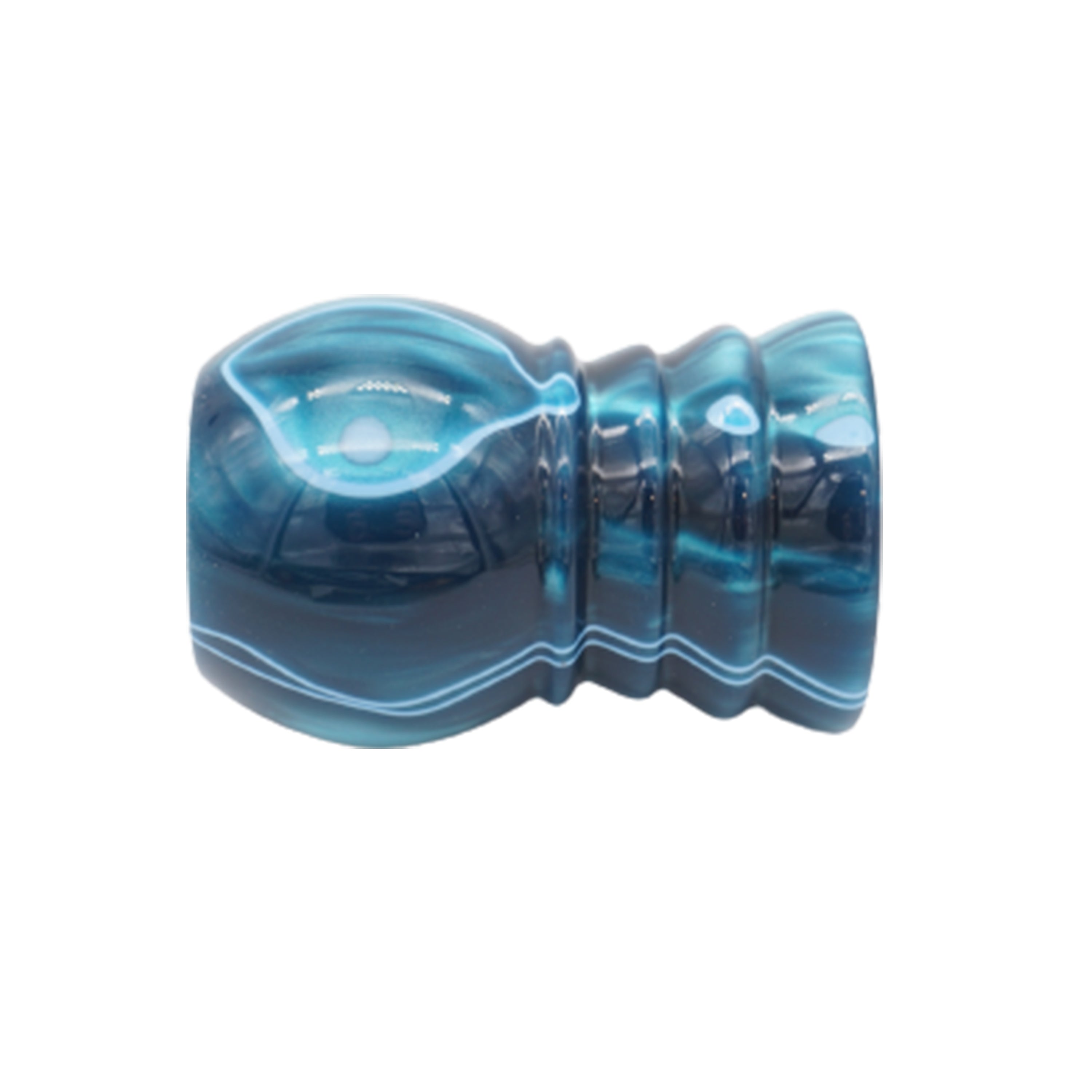 Premium Ocean Waves Handcrafted Shaving Brush Handle - Fits 24mm & 26mm Knots - Perfect for Wet Shaving & Grooming Gifts - Luxury Bathroom Accessory for Men