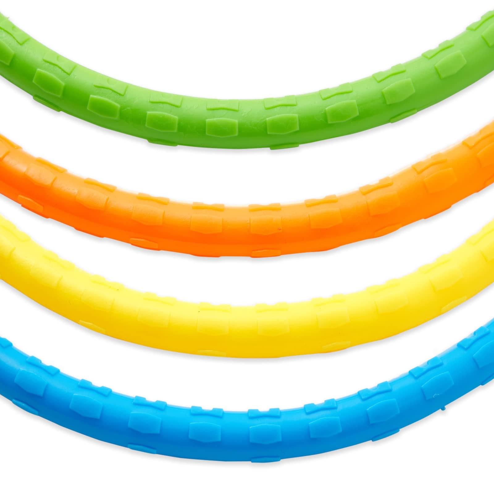 BLUE PANDA 12 Pack Colorful Pool Dive Rings for Kids - 6 Inch Underwater Swimming Toys, Sinking Pool Games for Summer Fun - Perfect for Pool Parties, Swimming Lessons & Backyard Water Play