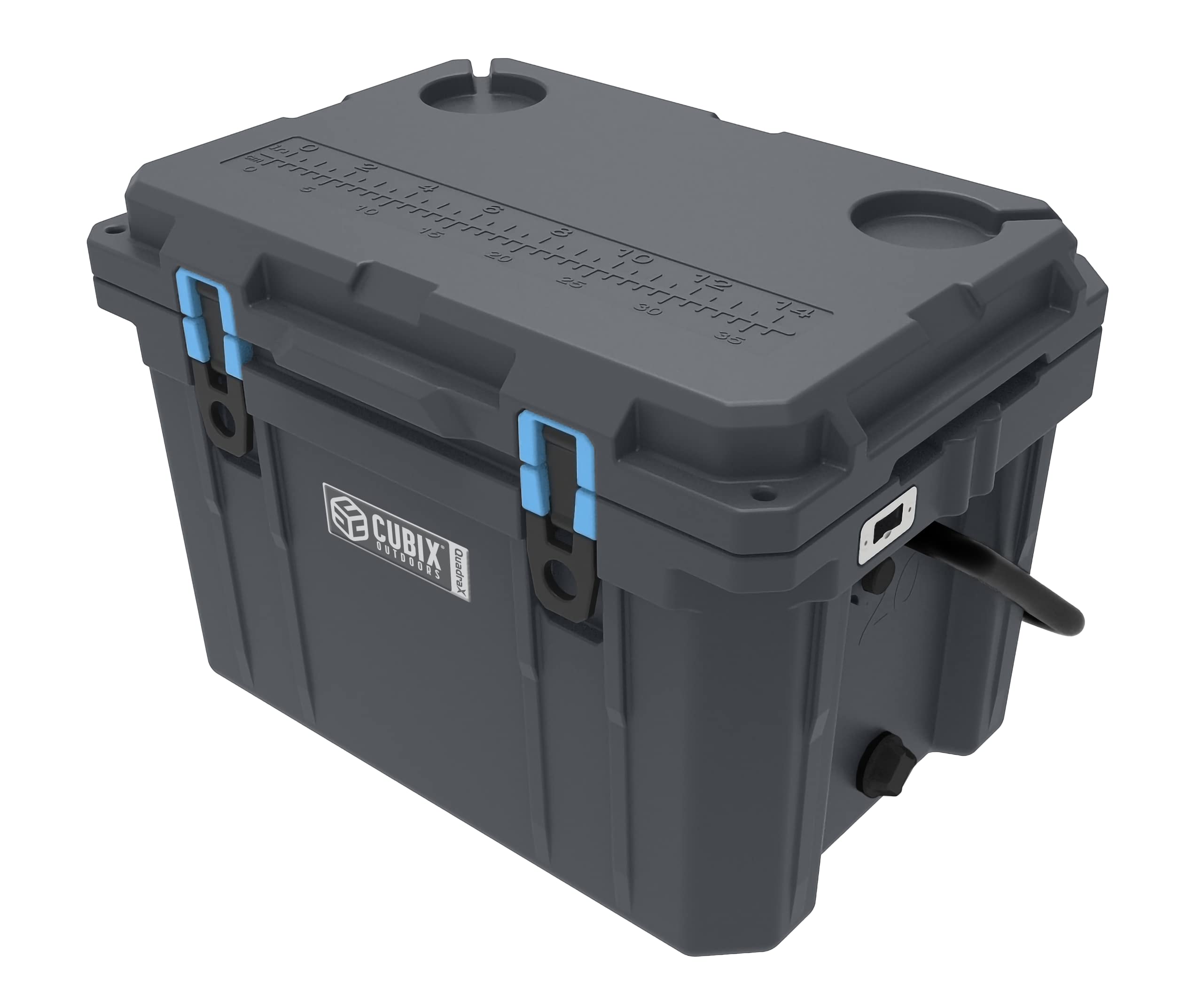 QuadraX 20QT Rotomolded Portable Hard Cooler for Camping, Fishing, Beach, Picnics & Outdoor Adventures | Heavy Duty Insulated Ice Chest with 5-Day Cold Retention | Perfect for Tailgating, Boating & Road Trips