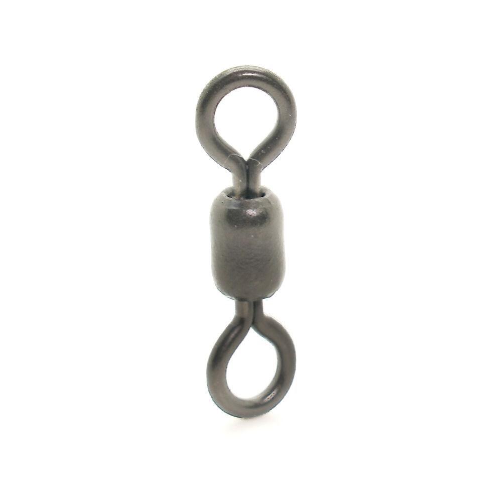 Mustad MA102 SS Crane Stainless Steel Fishing Swivels - Corrosion-Resistant Ball Bearing Swivel for Saltwater & Freshwater Fishing - Ideal for Trolling, Surfcasting & Offshore Angling
