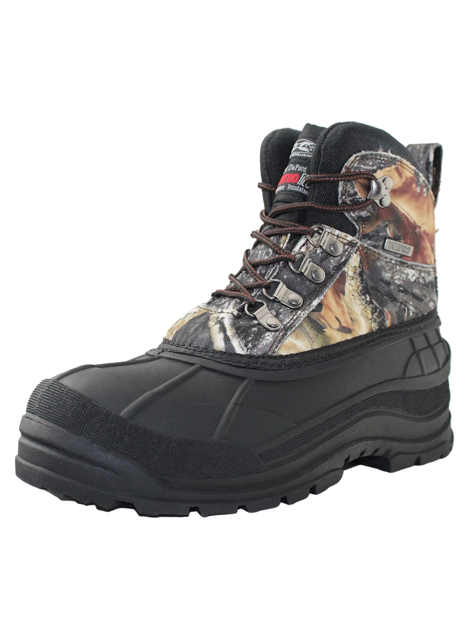 Tanleewa Men's Waterproof Snow Boots - Camouflage Non-Slip Winter Hiking Boots for Outdoor, Military & Cold Weather - Ideal for Snow Trekking, Hunting & Winter Camping