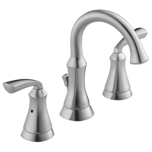 Delta Mandara Widespread Bathroom Faucet - 8 Inch Centerset, Oil Rubbed Bronze Finish, High Arc Spout - Perfect for Modern Bathroom Vanities and Sink Upgrades