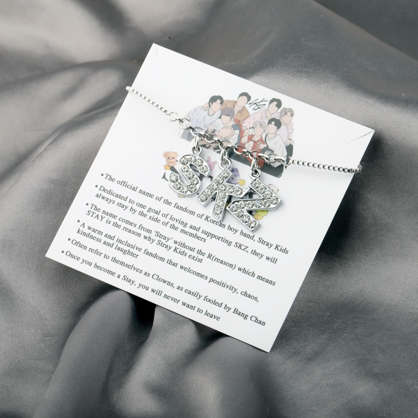 K-POP Boy Group Gift Set - SKZ STAY Keychain & Bracelet Jewelry for Fans - Perfect for Concerts, Fan Meetings & Daily Wear