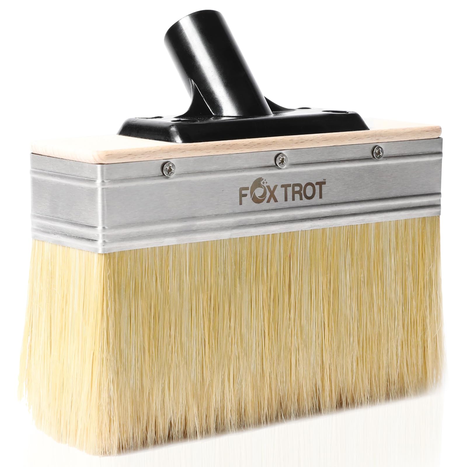 Foxtrot 7-Inch Deck Stain Brush - Professional Wood Stain & Sealer Applicator for Decks & Limewash