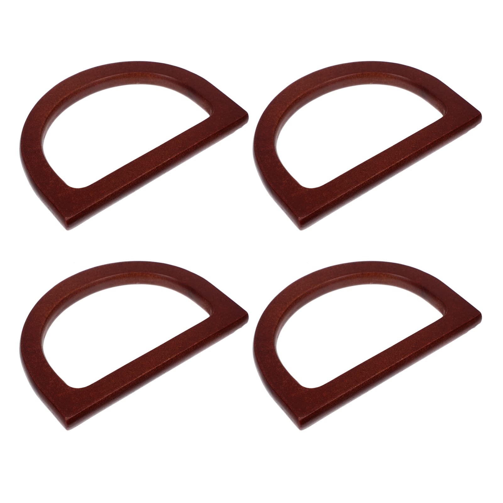 FOMIYES 4-Pack Natural Wooden Oval Purse Handles - Replacement Handles for DIY Handmade Bags, Purses & Totes | Perfect for Crafting, Sewing Projects & Bag Repair